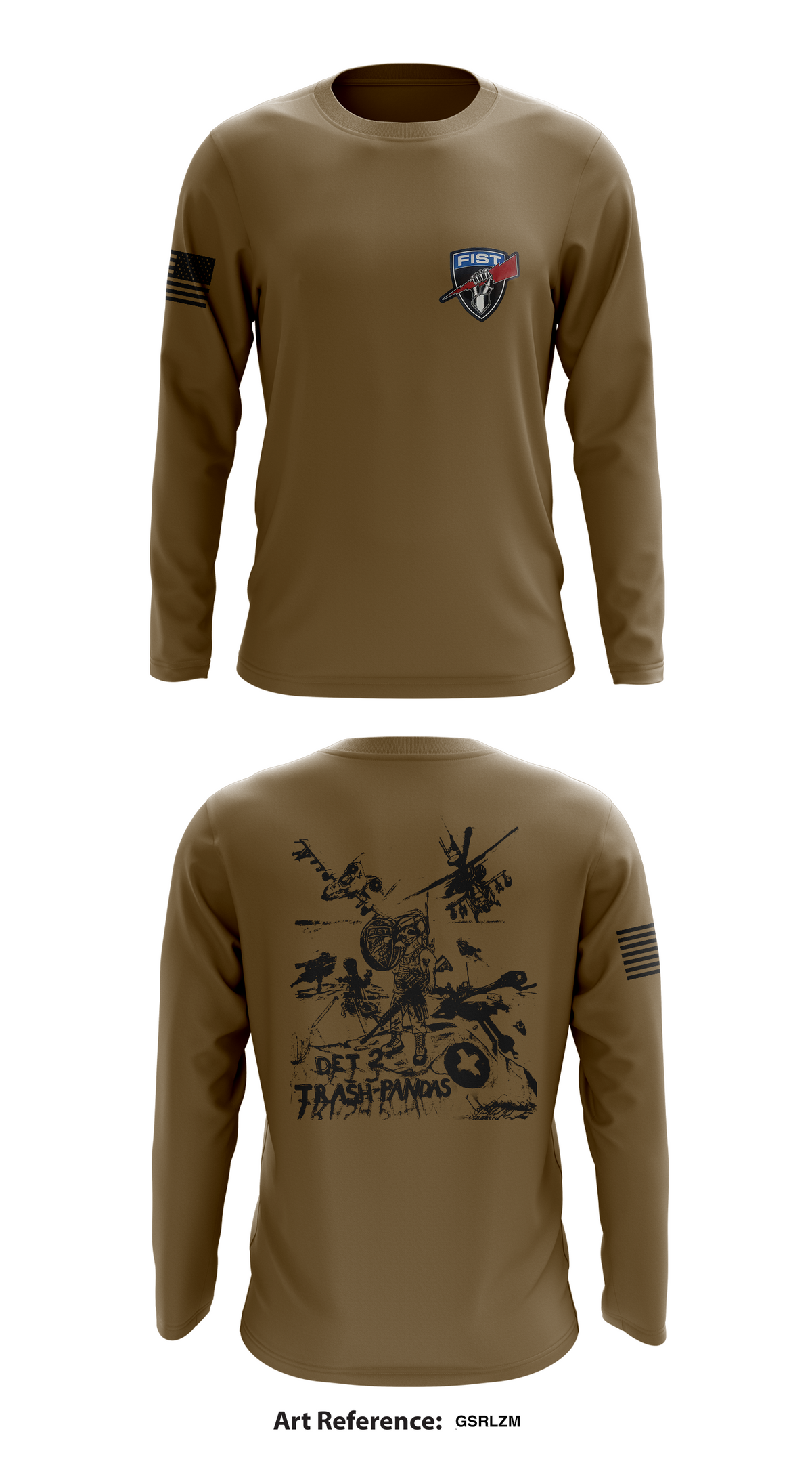 Det 2 2-122fa Store 1 Core Men's LS Performance Tee - gSrLZM