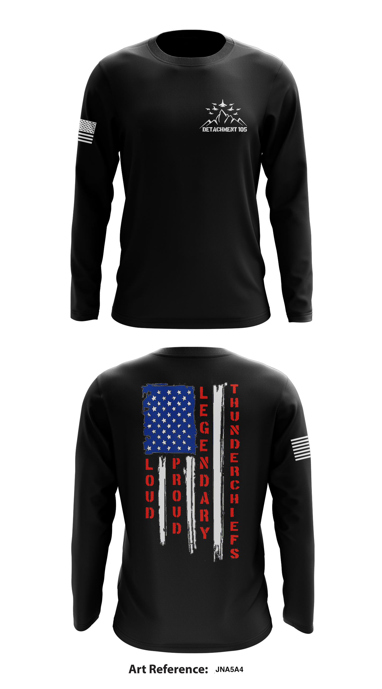 Detachment 105 Thunderchiefs Store 1 Core Men's LS Performance Tee - JNa5A4