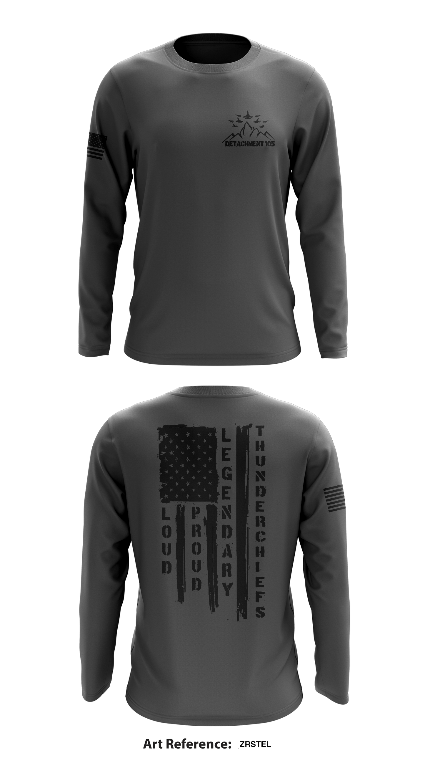 Detachment 105 Thunderchiefs Store 1 Core Men's LS Performance Tee - ZRSTEL