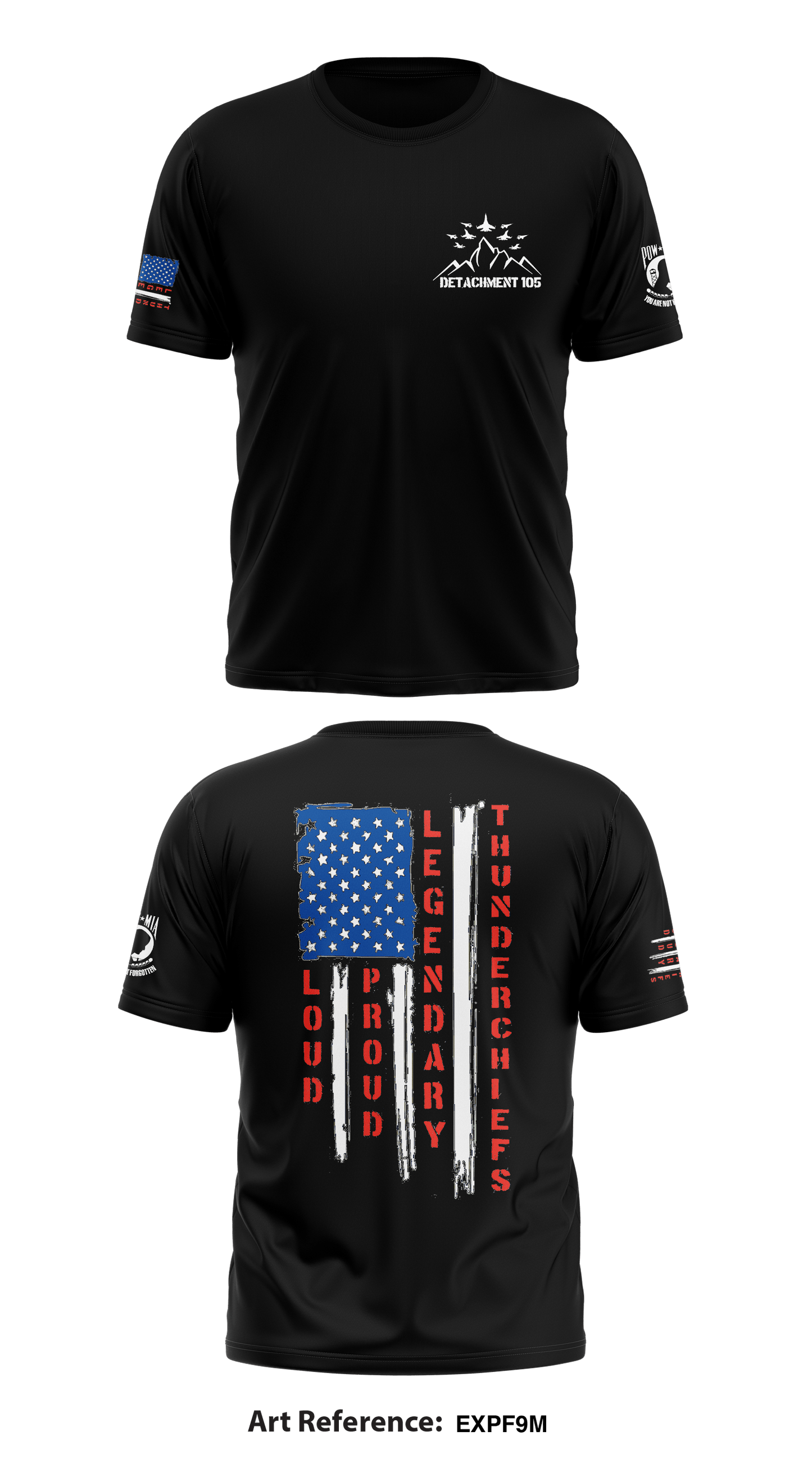 Detachment 105 Thunderchiefs Store 1 Core Men's SS Performance Tee - exPf9M