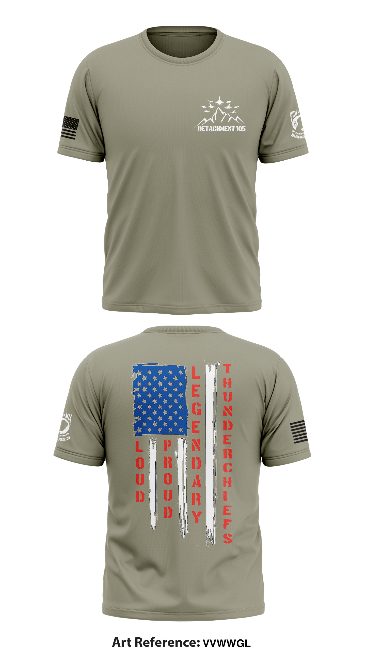 Detachment 105 Thunderchiefs Store 1 Core Men's SS Performance Tee - vVwwGL