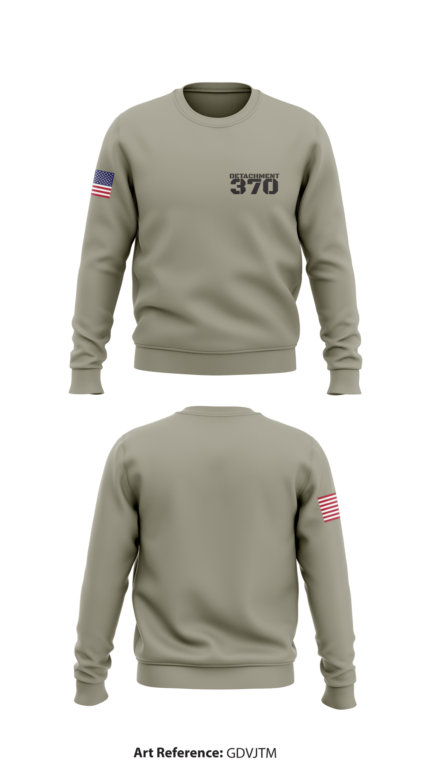 Detachment 370 Store 1 Core Men's Crewneck Performance Sweatshirt - GdvJTm