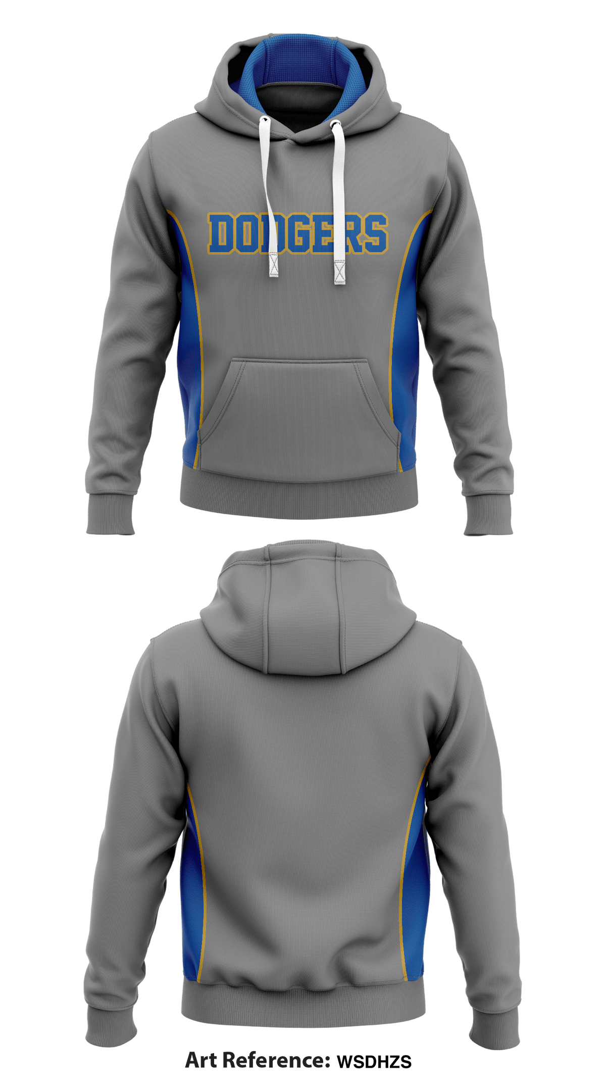 Dodgers Store 1 Core Men's Hooded Performance Sweatshirt - WSDHZS