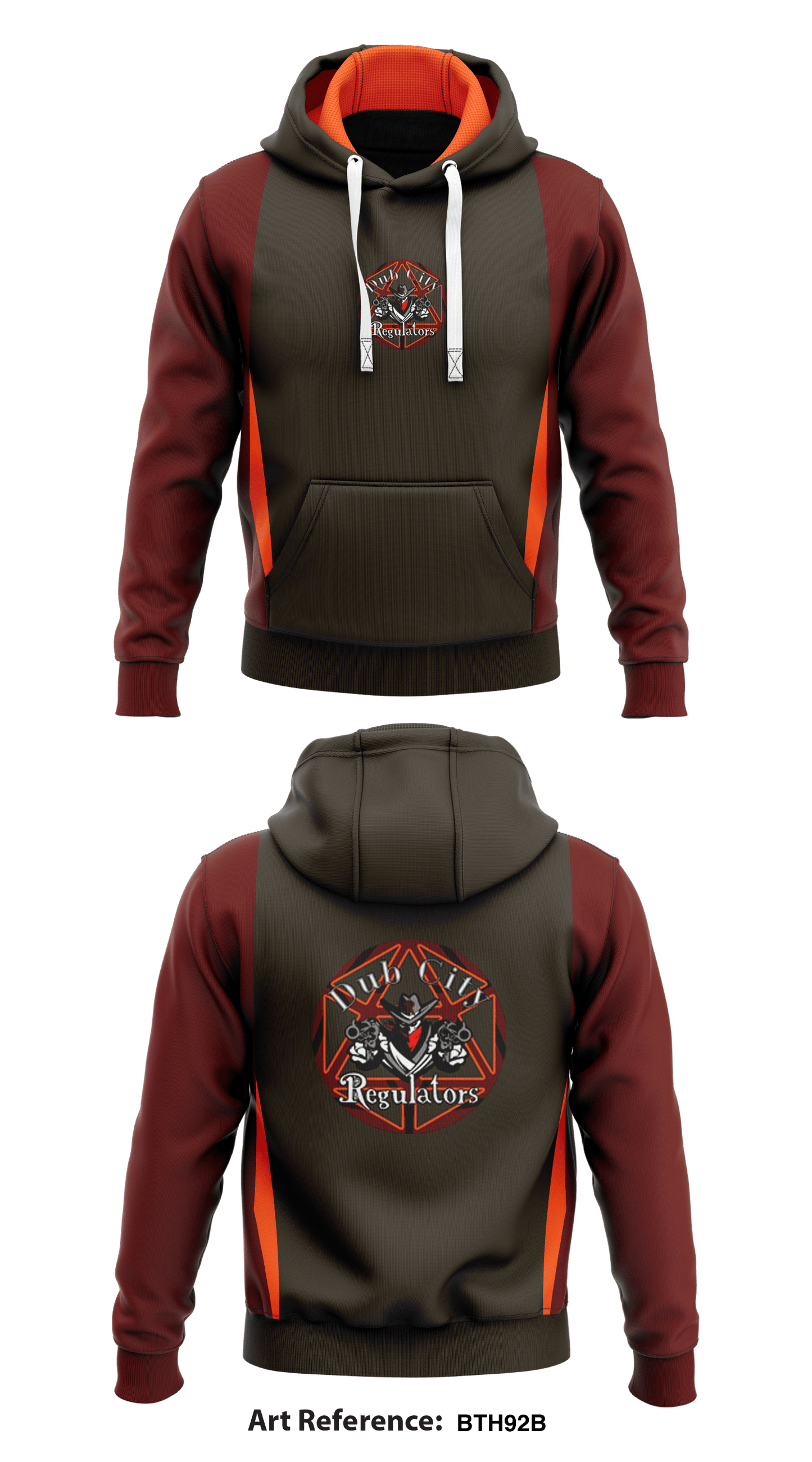 Dub City Regulators Store 1 Core Men's Hooded Performance Sweatshirt - btH92b