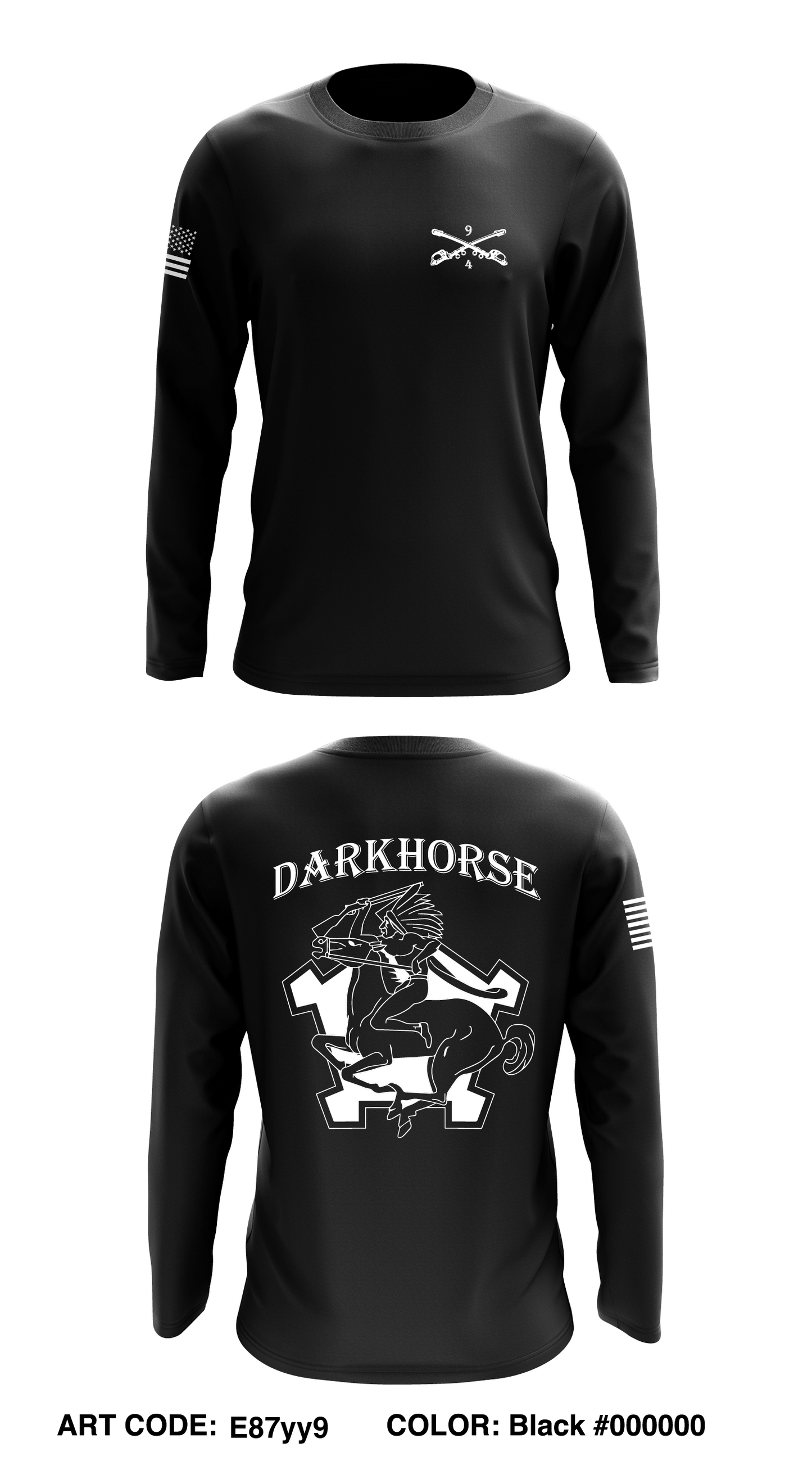 Darkhorse 4-9 CAV Core Men's LS Performance Tee - E87yy9