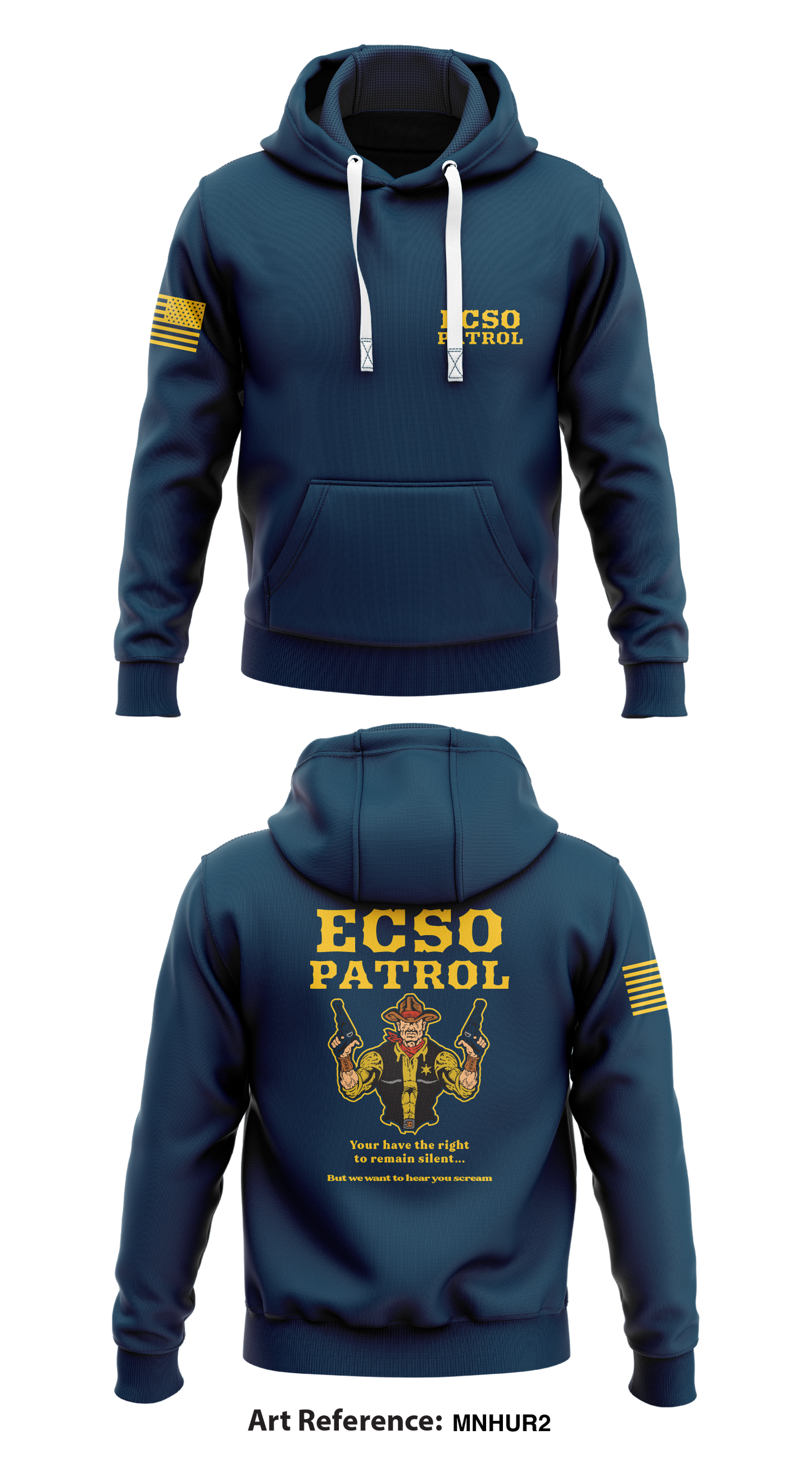 ECSO patrol Store 1 Core Men's Hooded Performance Sweatshirt - MnhUr2