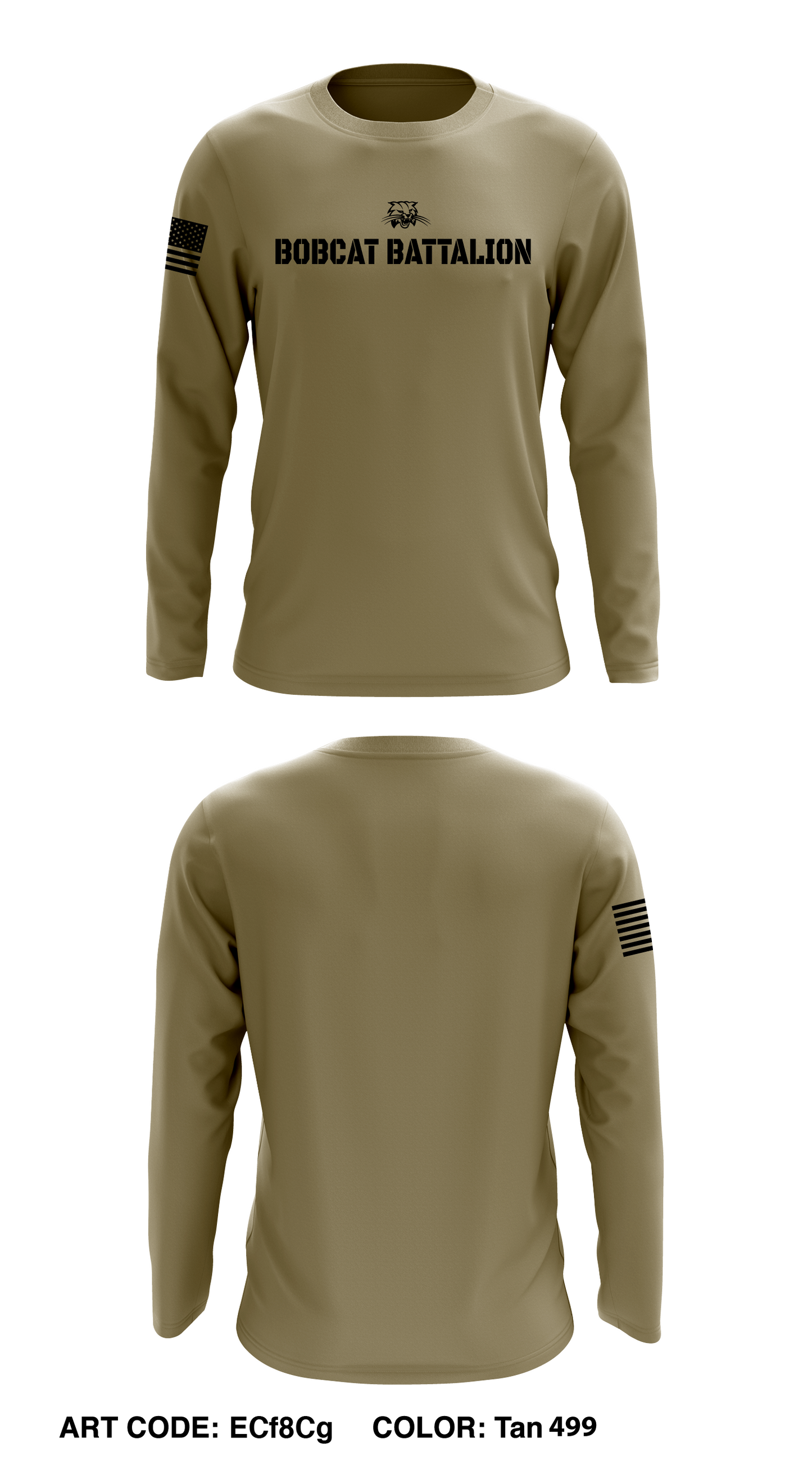 Bobcat Battalion Core Men's LS Performance Tee - ECf8Cg