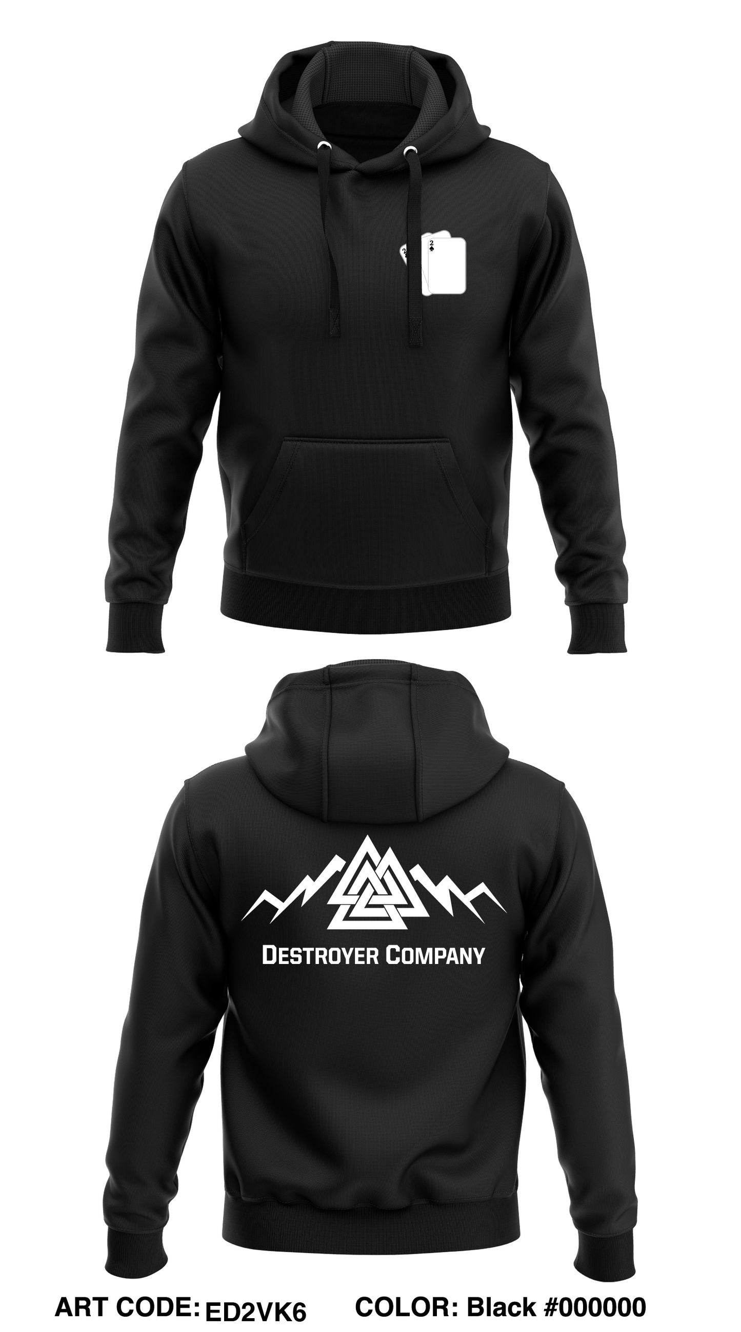 D Co 2-22 Core Men's Hooded Performance Sweatshirt - ED2VK6