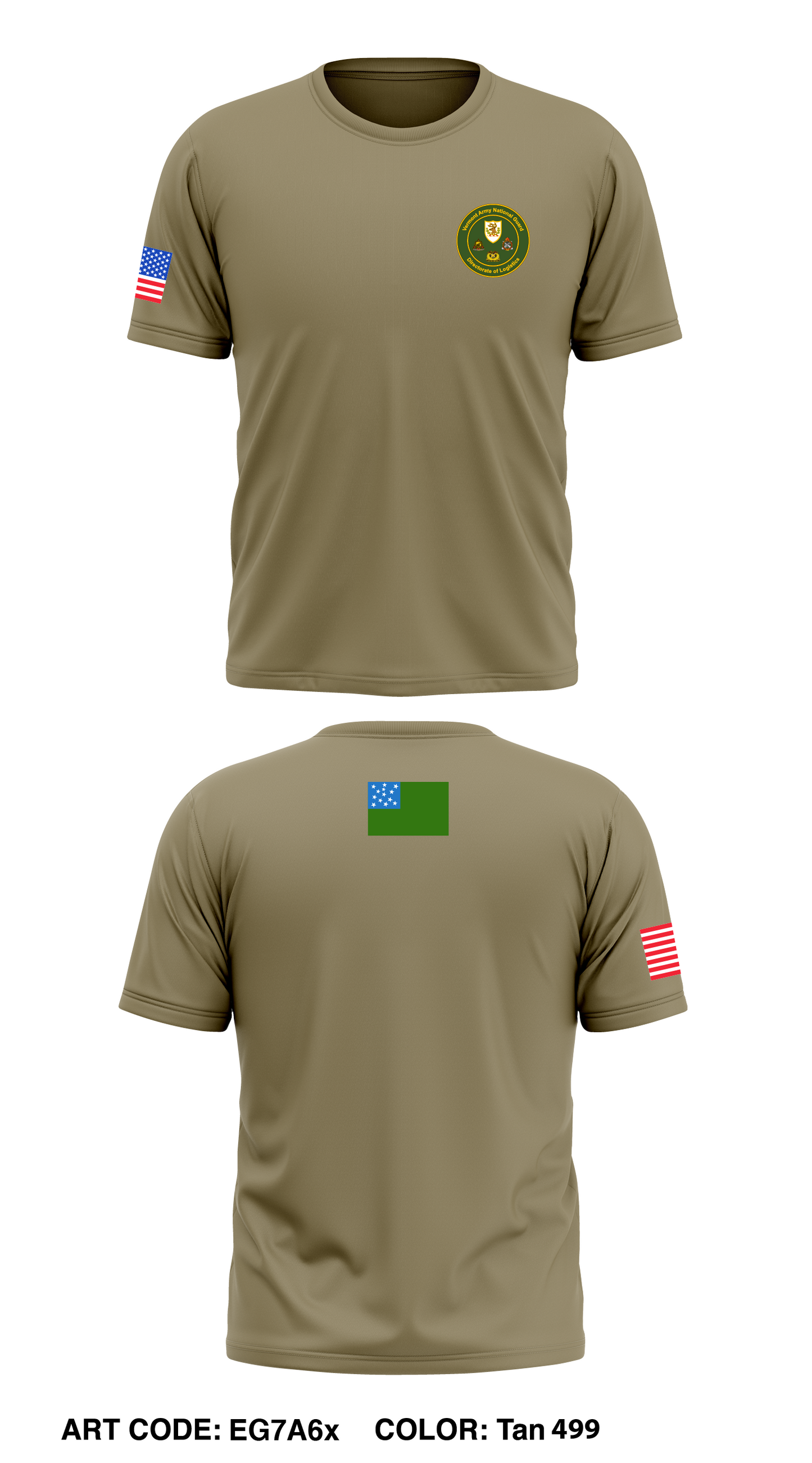 Vermont ARNG G4 Core Men's SS Performance Tee - EG7A6x