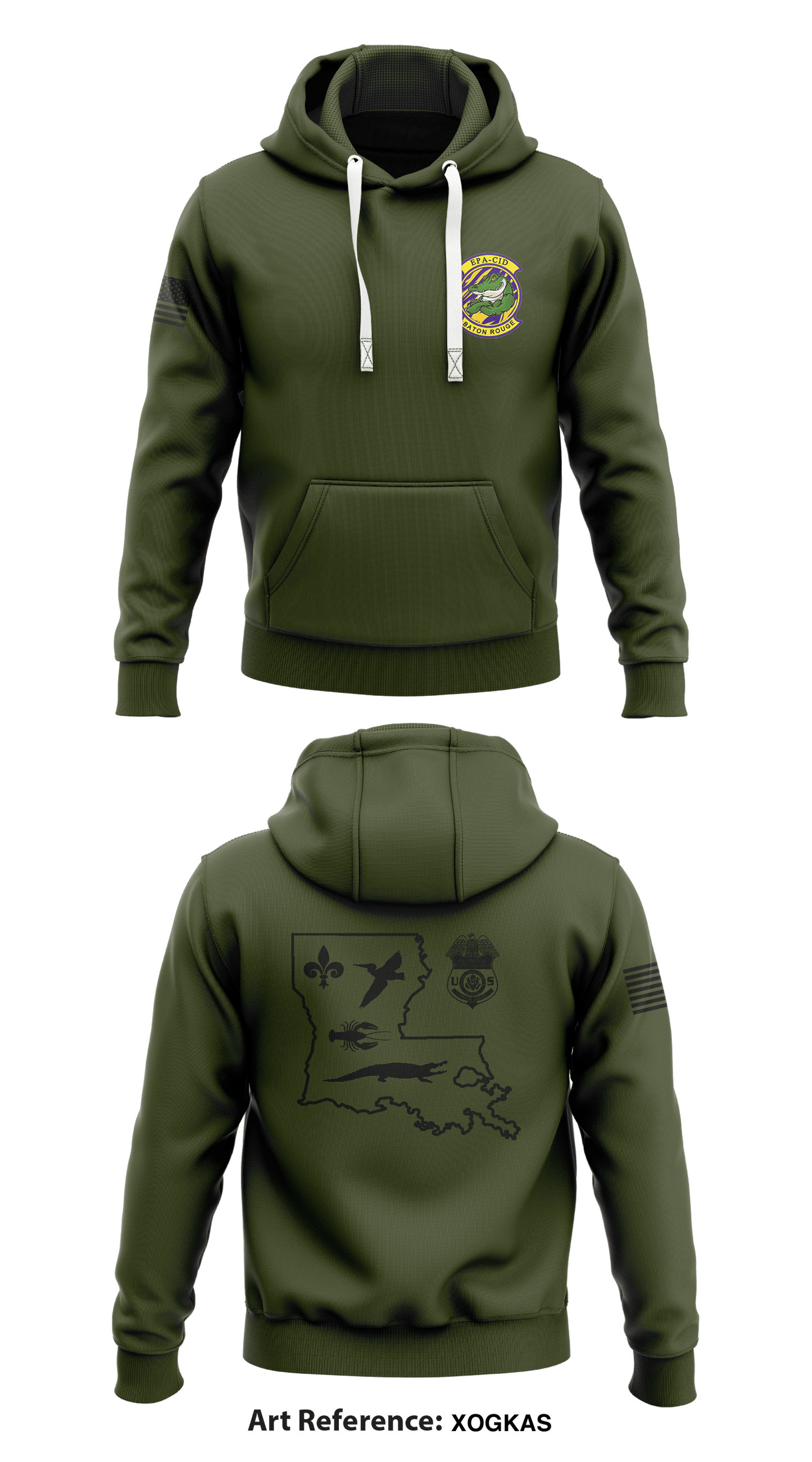 EPA-CID BATON ROUGE RESIDENT OFFICE Store 1 Core Men's Hooded Performance Sweatshirt - XogKAs