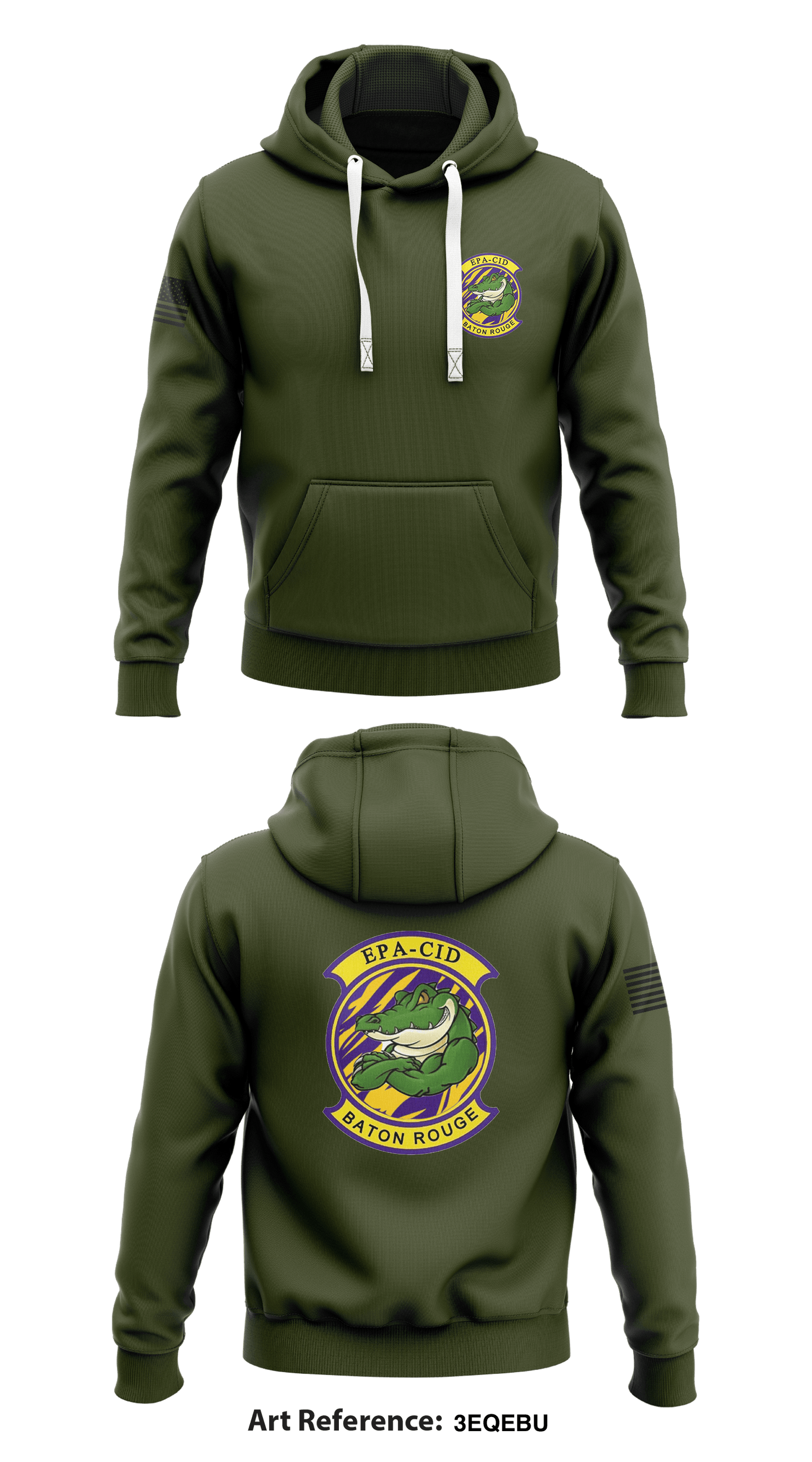 EPA-CID BATON ROUGE RESIDENT OFFICE Store 1 Core Men's Hooded Performance Sweatshirt - 3EQEBu