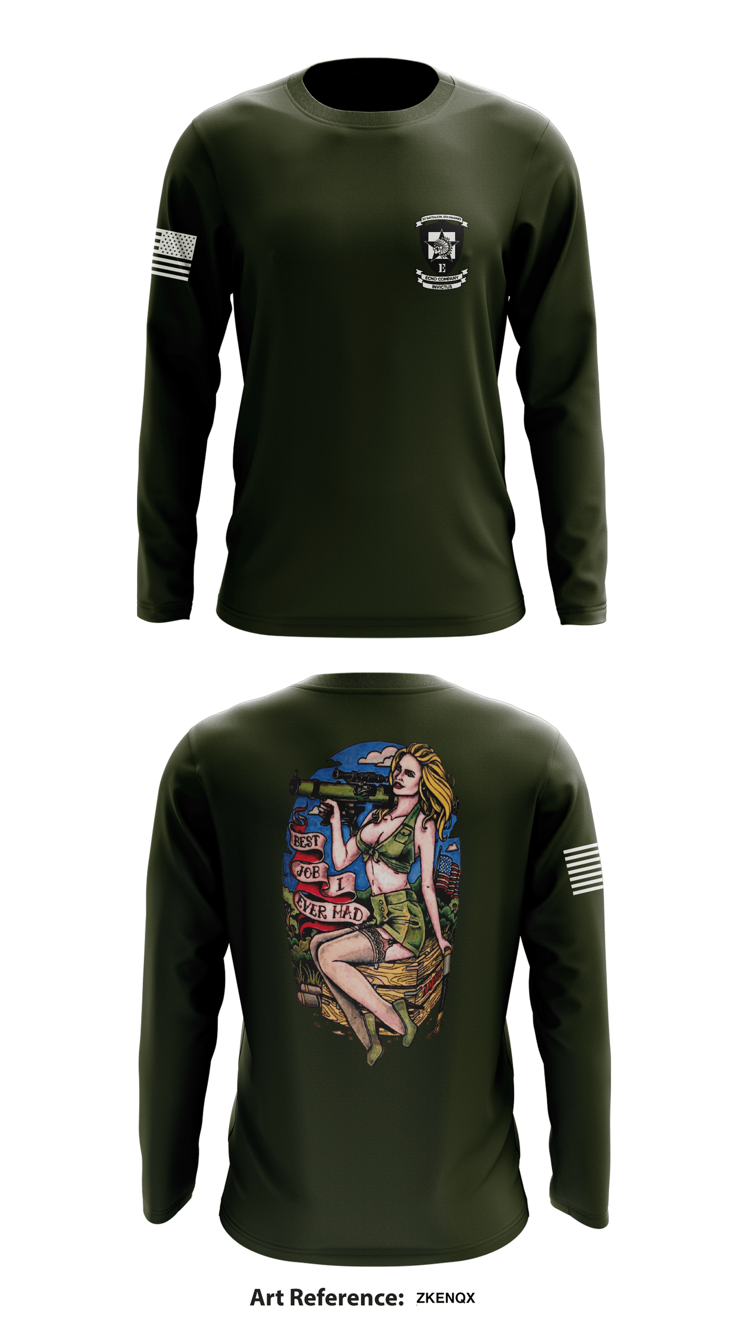 Echo Co. Weapons Plt. Assault Store 1 Core Men's LS Performance Tee - ZKENqx