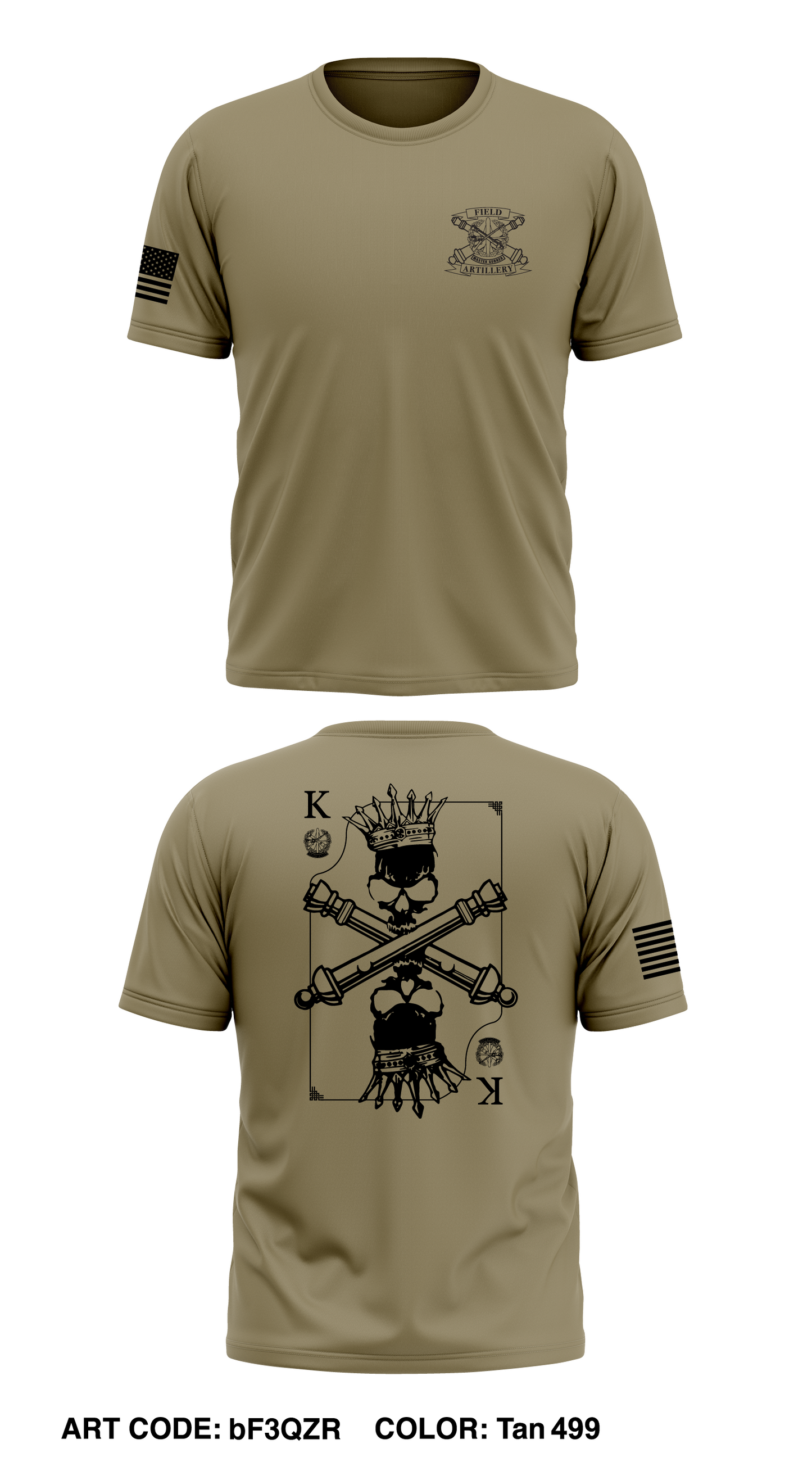 FA Master Gunner Division Store 1 Core Men's SS Performance Tee - bF3QZR