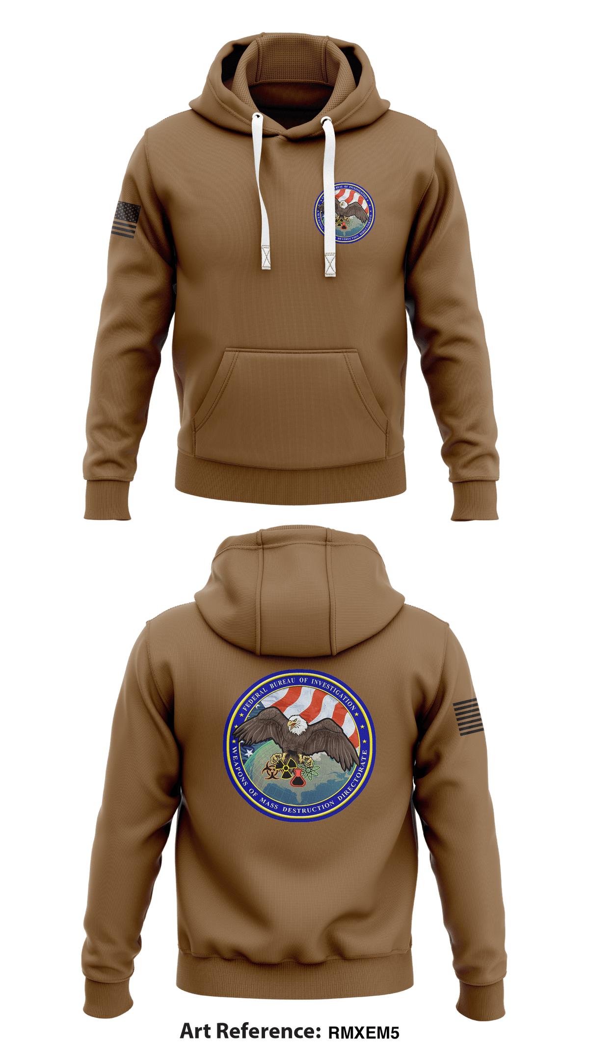 FBI Store 1 Core Men's Hooded Performance Sweatshirt - RMxEm5