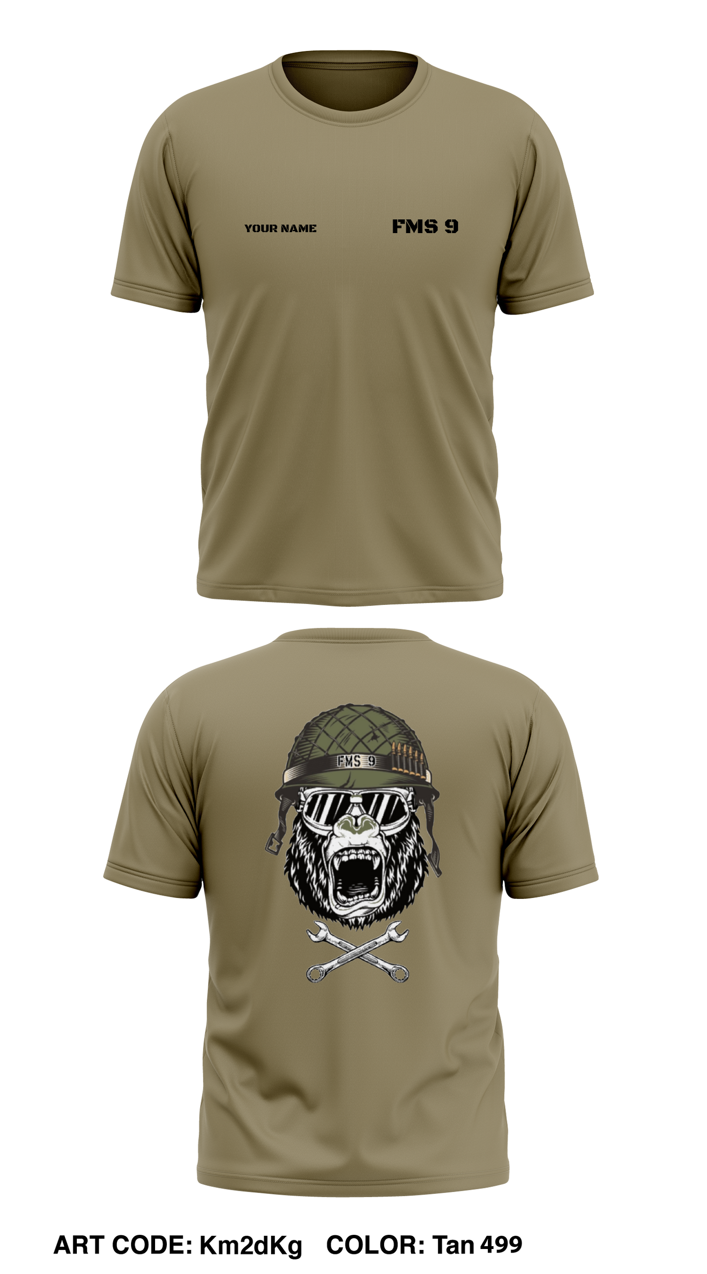 FMS 9 Store 1 Core Men's SS Performance Tee - Km2dKg