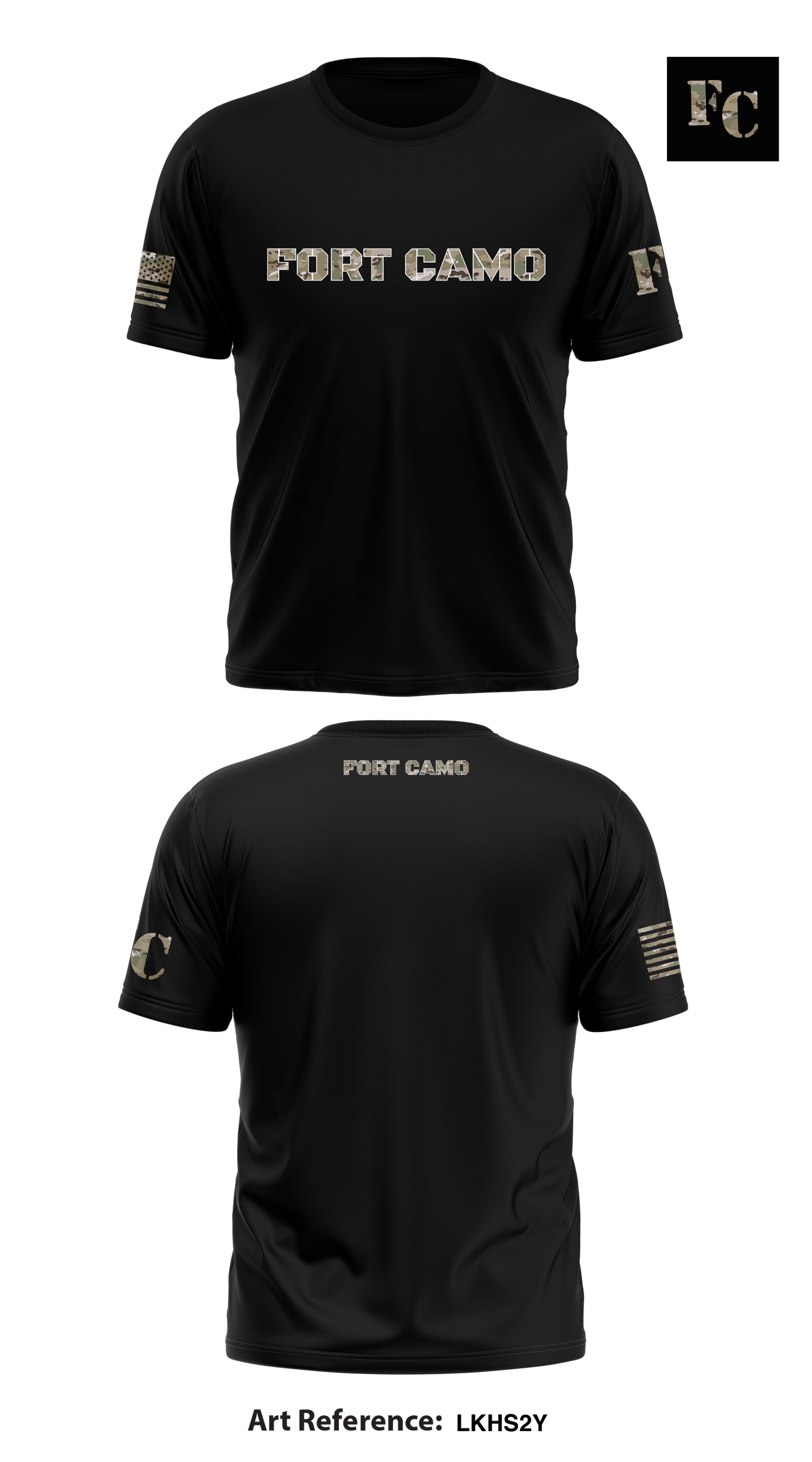Fort Camo Store 1 Core Men's SS Performance Tee - LKhS2Y