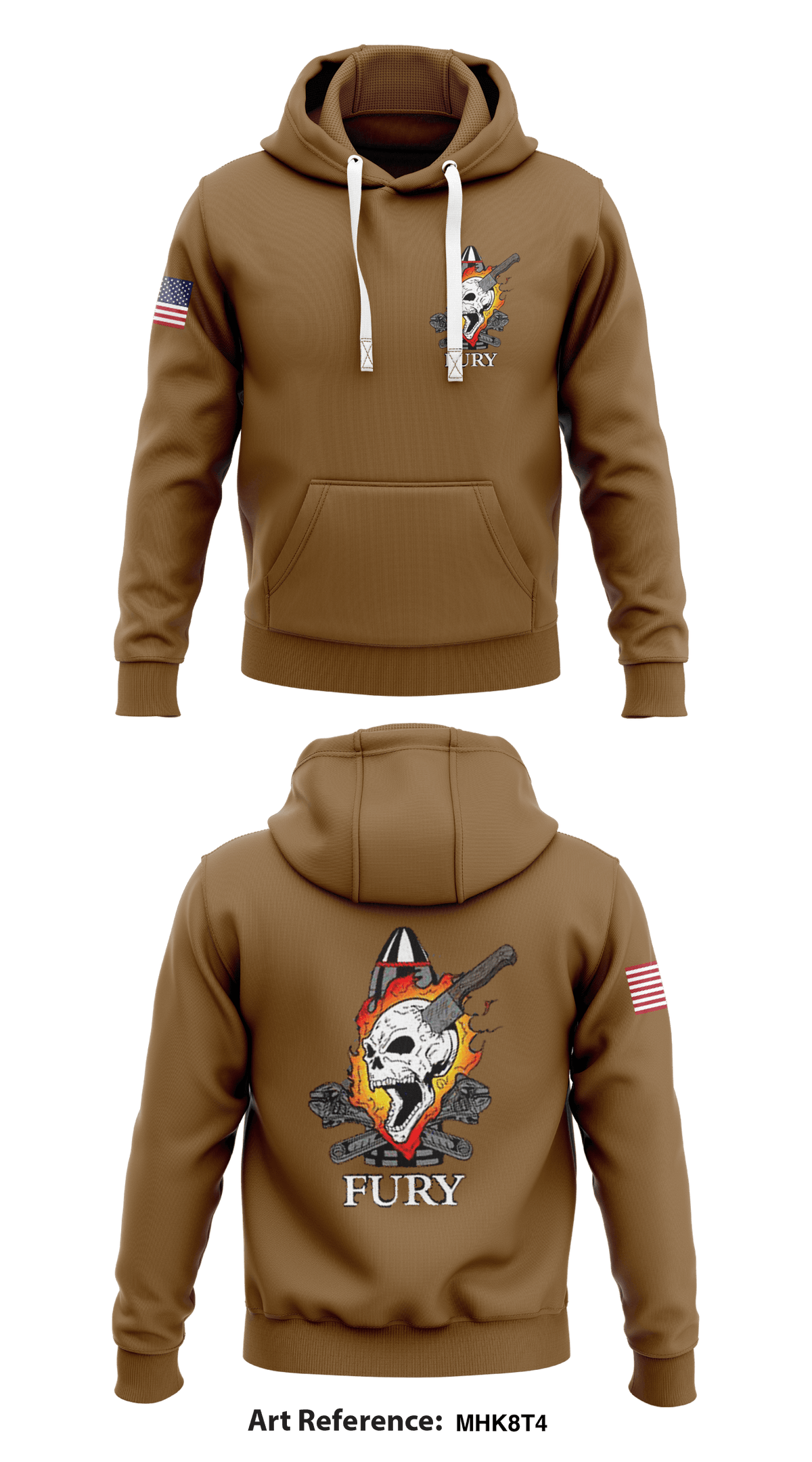 F CO. 3-319TH AFAR Store 1 Core Men's Hooded Performance Sweatshirt - MHK8t4