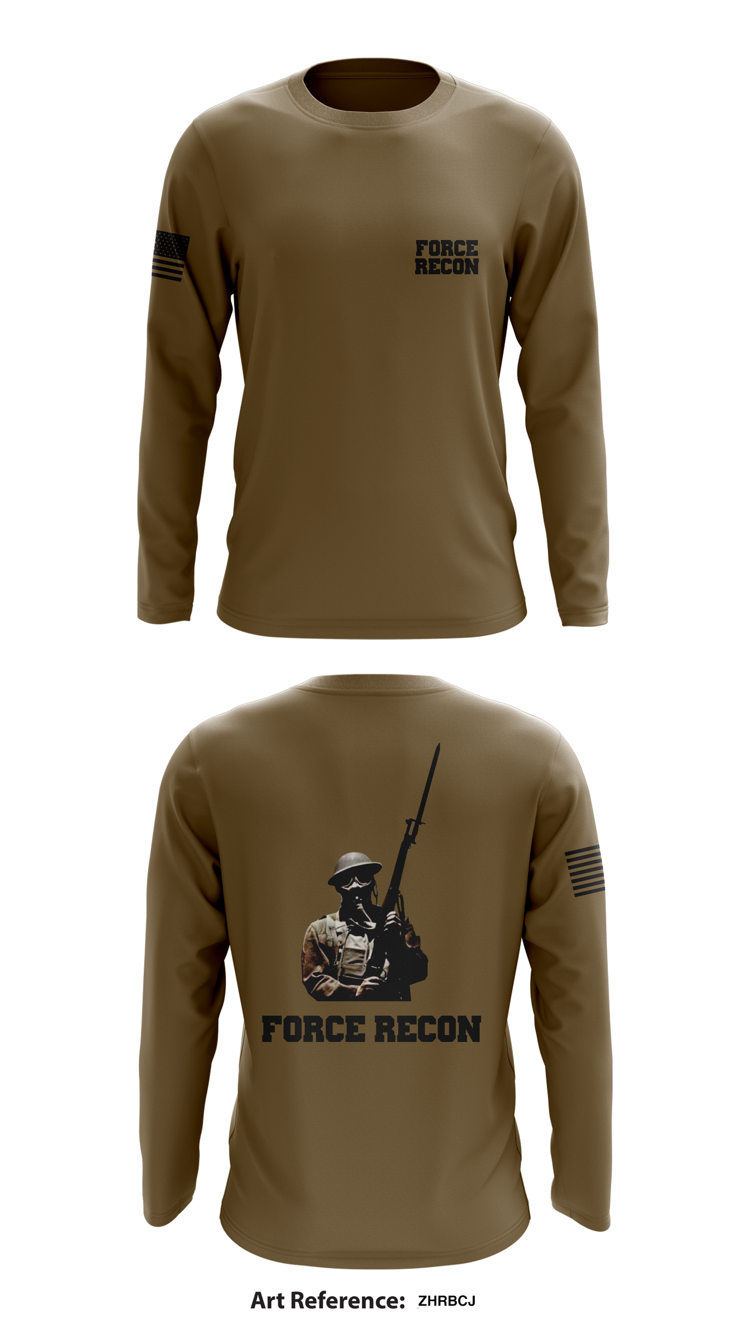 Force Recon Store 1 Core Men's LS Performance Tee - zhRBCj