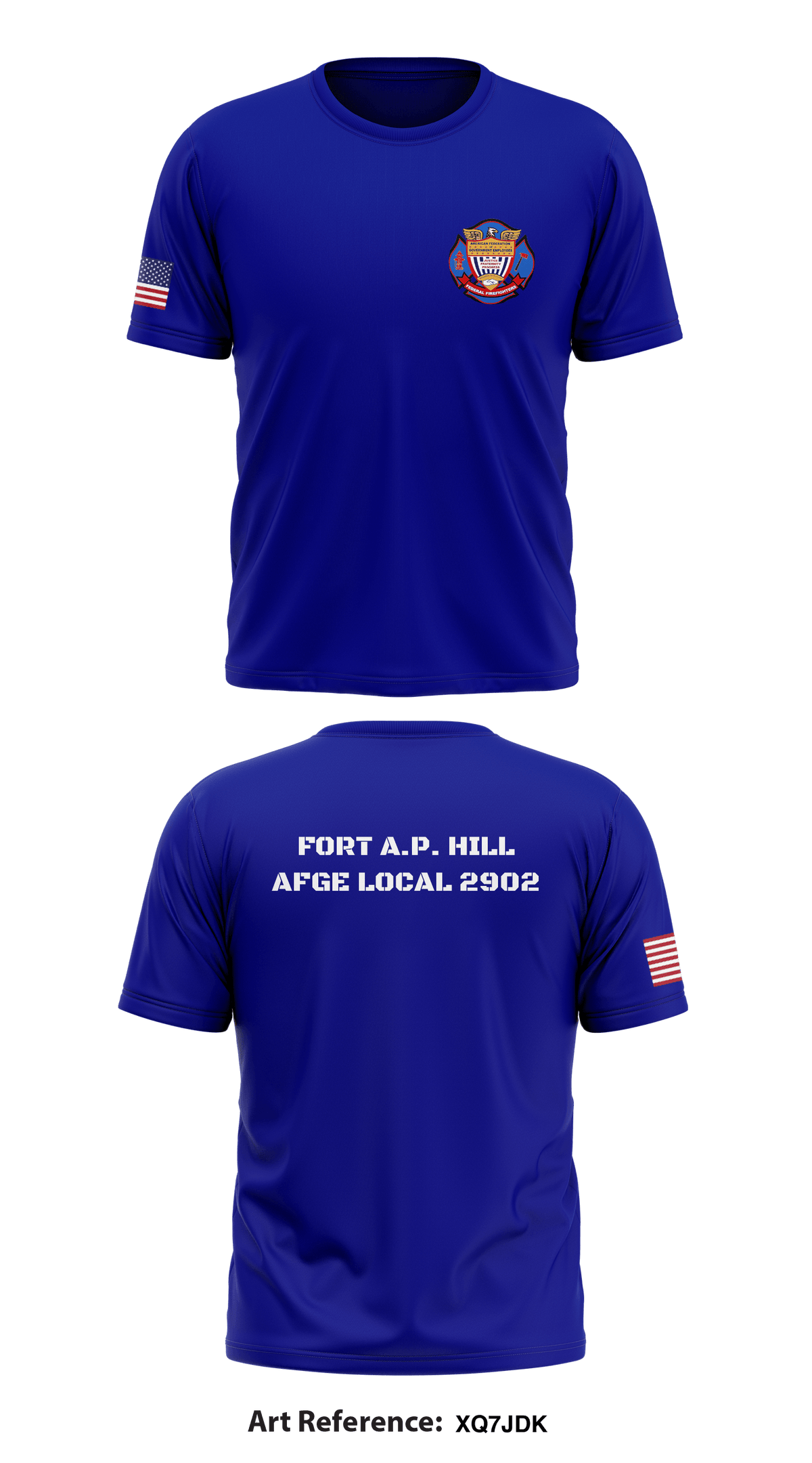 Fort A.P. Hill AFGE LOCAL 2902 Store 1 Core Men's SS Performance Tee - XQ7jDK