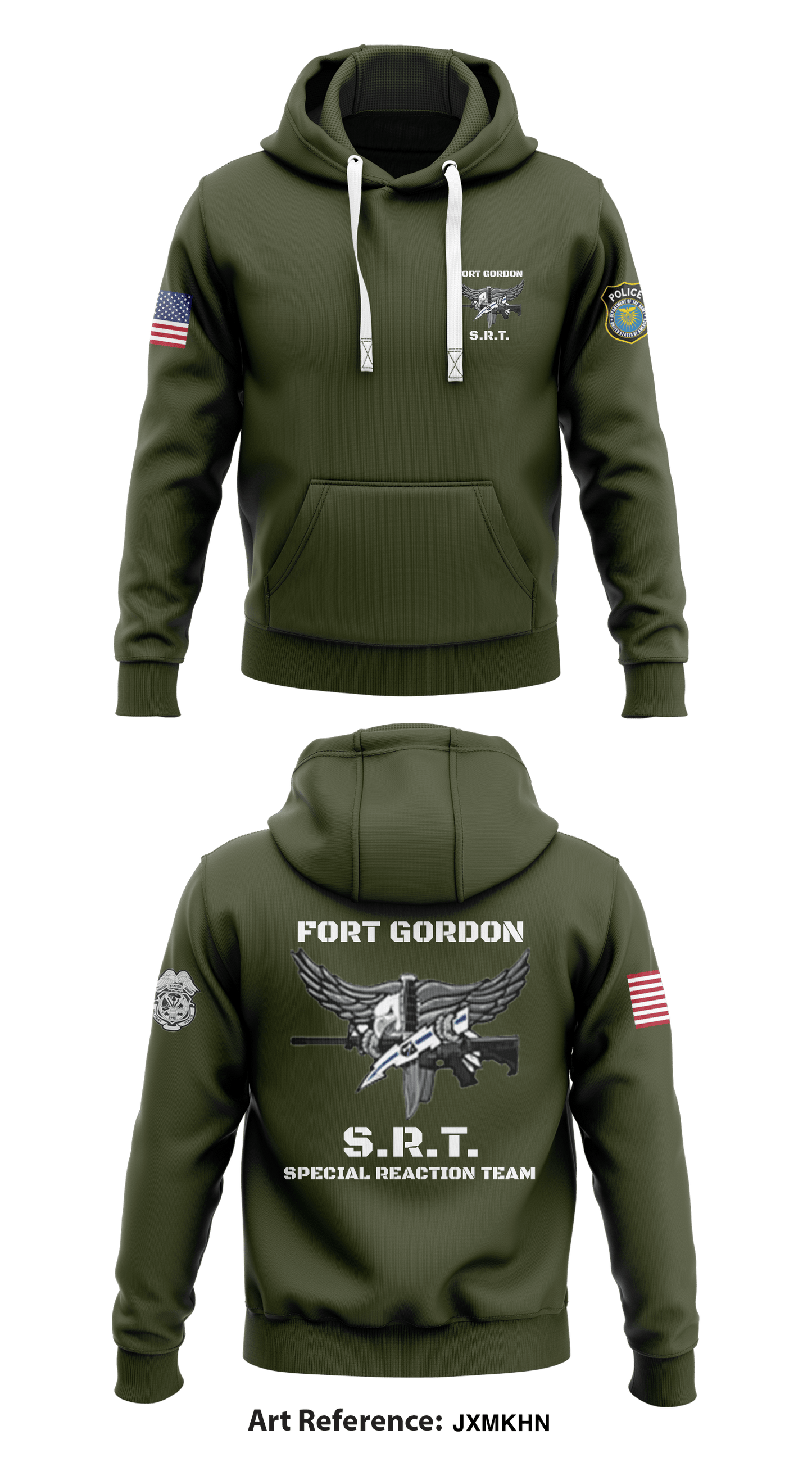 Fort Gordon Core Men's Hooded Performance Sweatshirt - JXMKHn