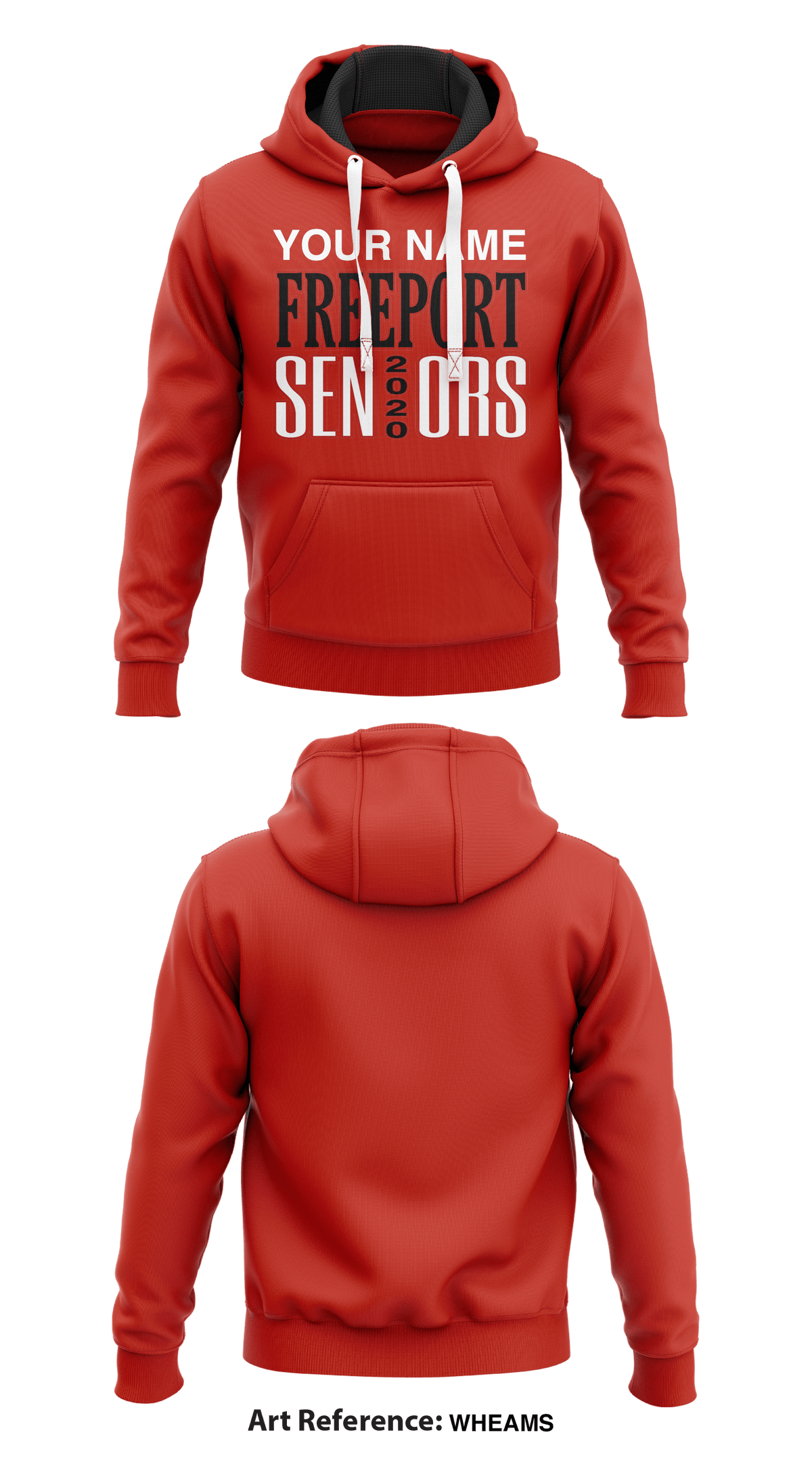 Freeport Seniors Core Men's Hooded Performance Sweatshirt - WheAMS