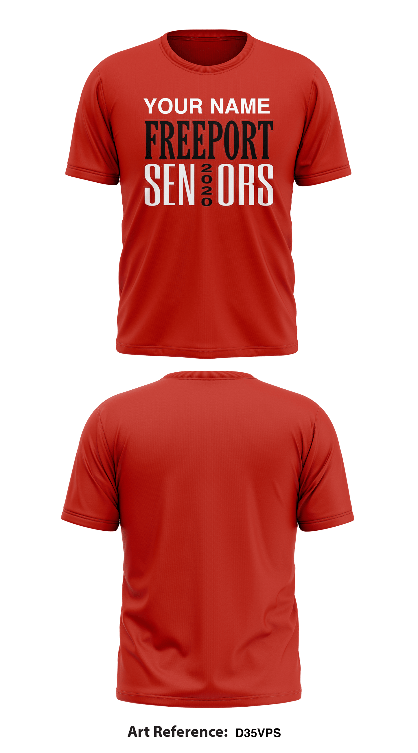 Freeport Seniors Core Men's SS Performance Tee - D35vpS
