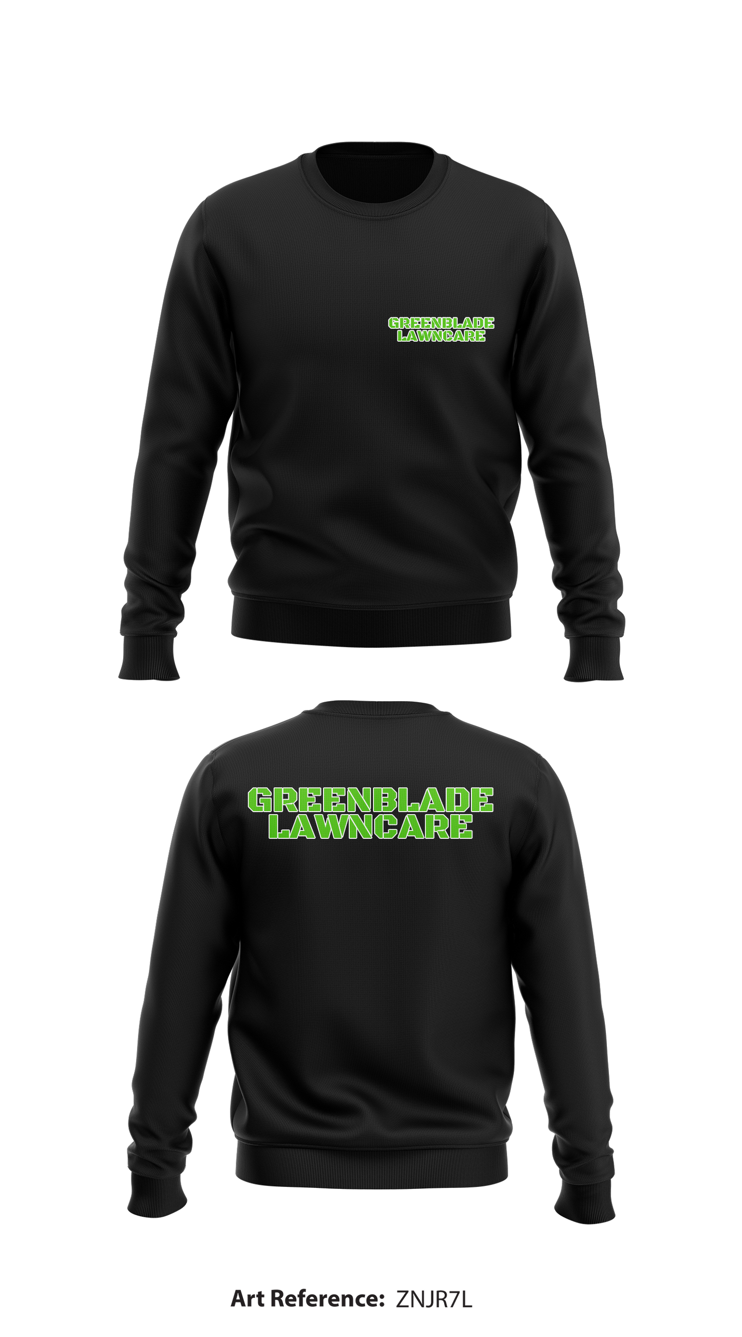 GREENBLADE LAWNCARE Store 1 Core Men's Crewneck Performance Sweatshirt - ZNjr7L
