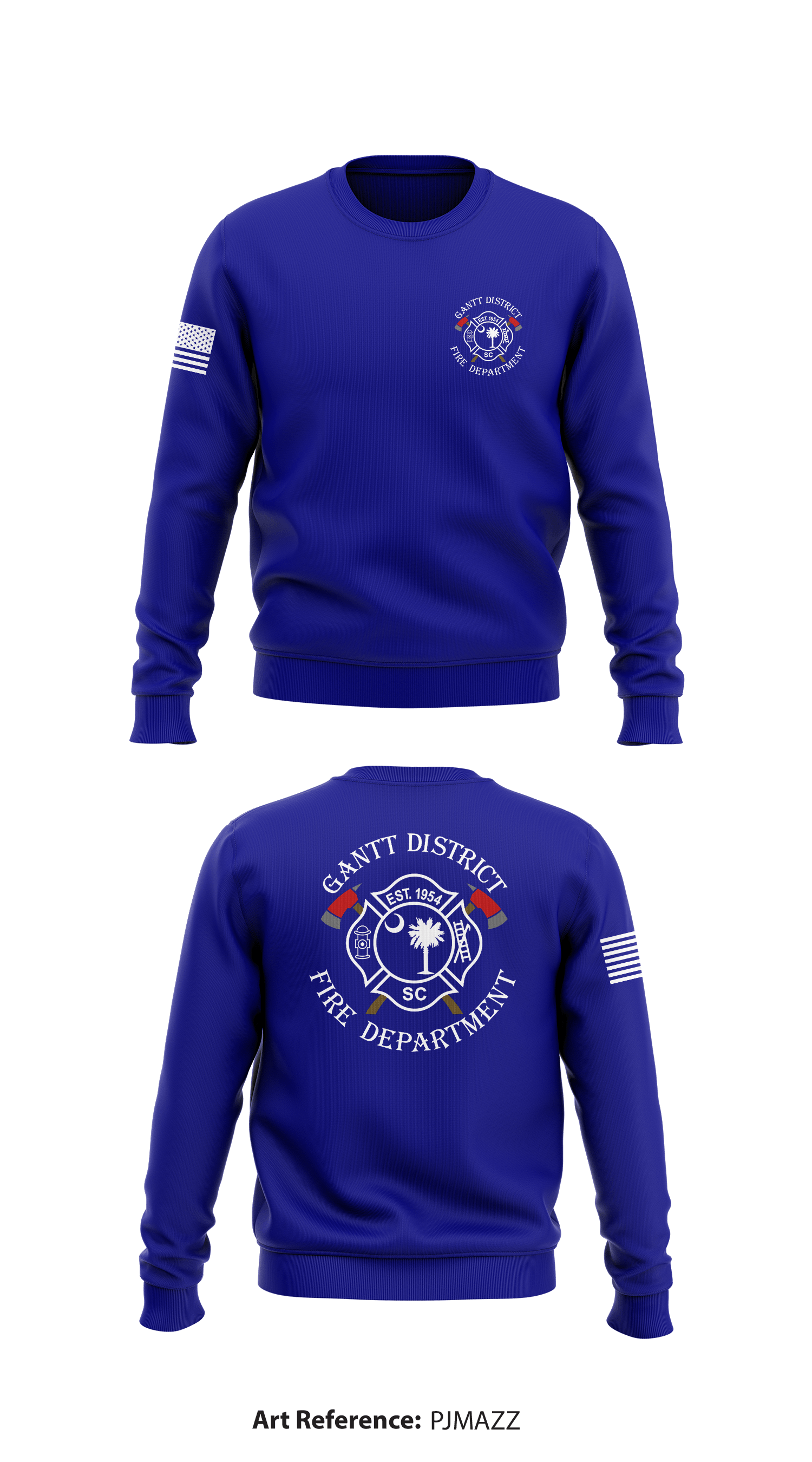 Gantt District Fire Dept. Store 1 Core Men's Crewneck Performance