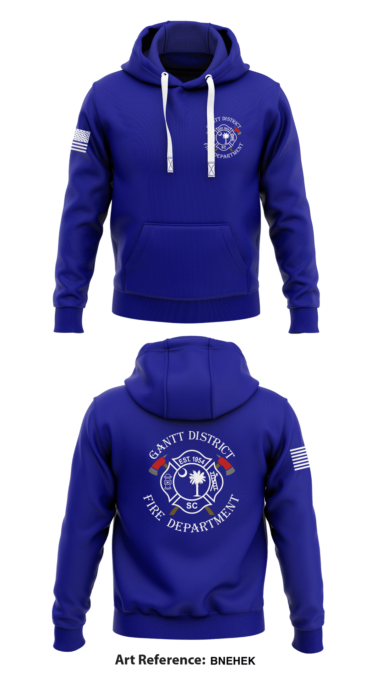Gantt District Fire Dept. Store 1 Core Men's Hooded Performance Sweatshirt - bNEheK