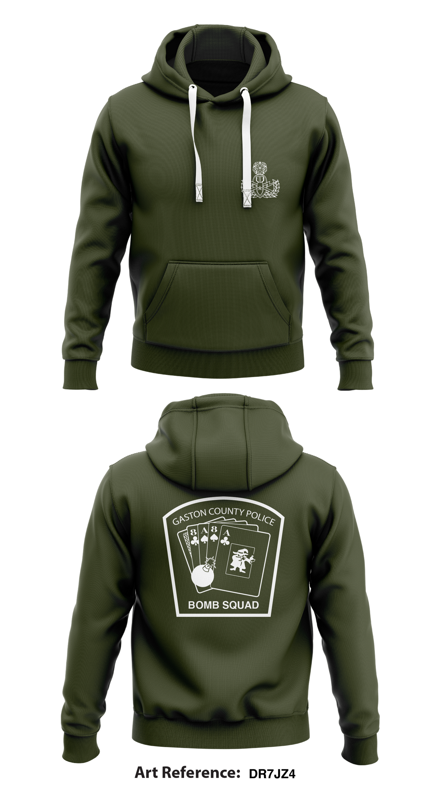 Gaston County Police Bomb Squad Store 1 Core Men's Hooded Performance Sweatshirt - Dr7jz4