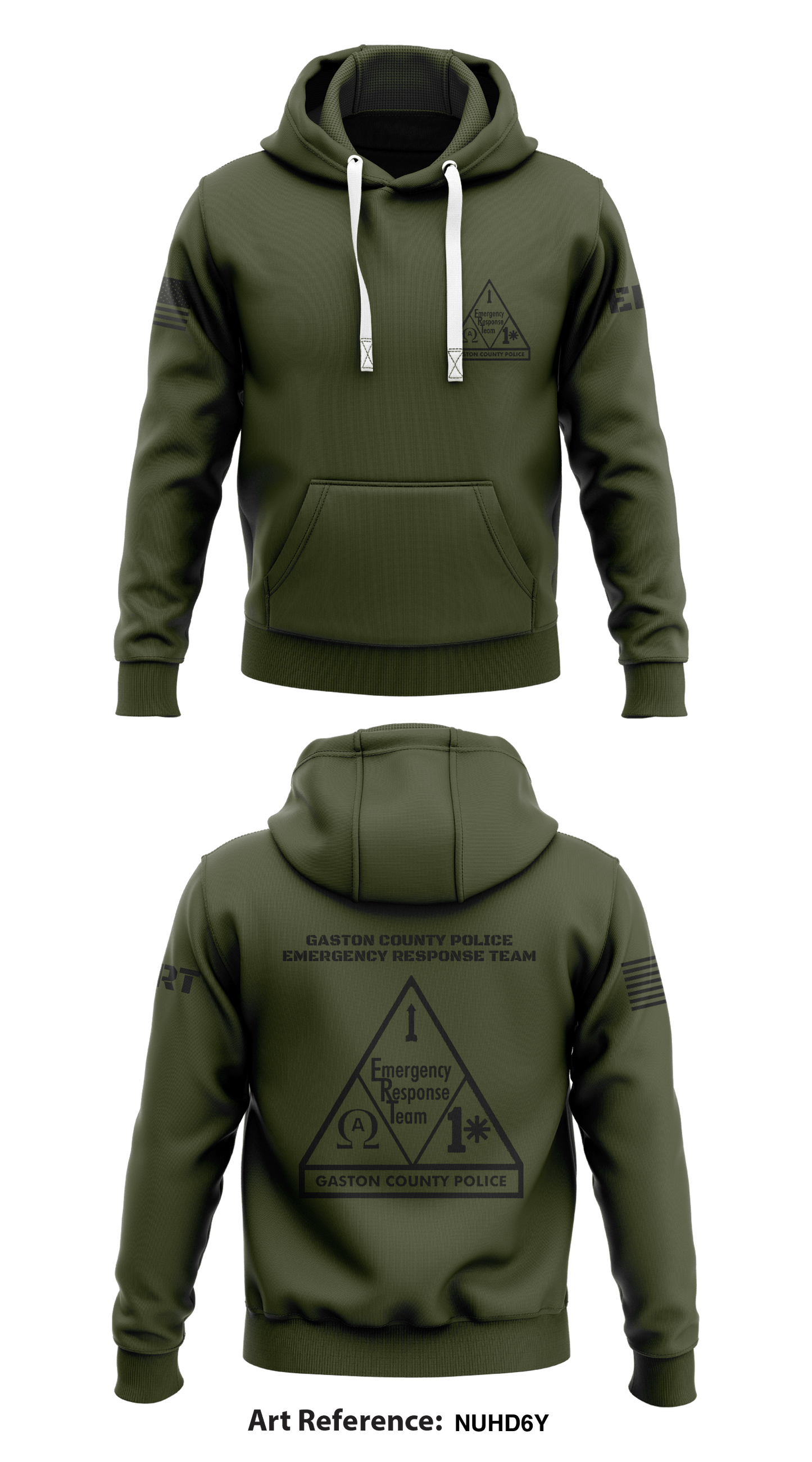 Gaston County Police Emergency Response Team Store 1 Core Men's Hooded Performance Sweatshirt - NuHD6y