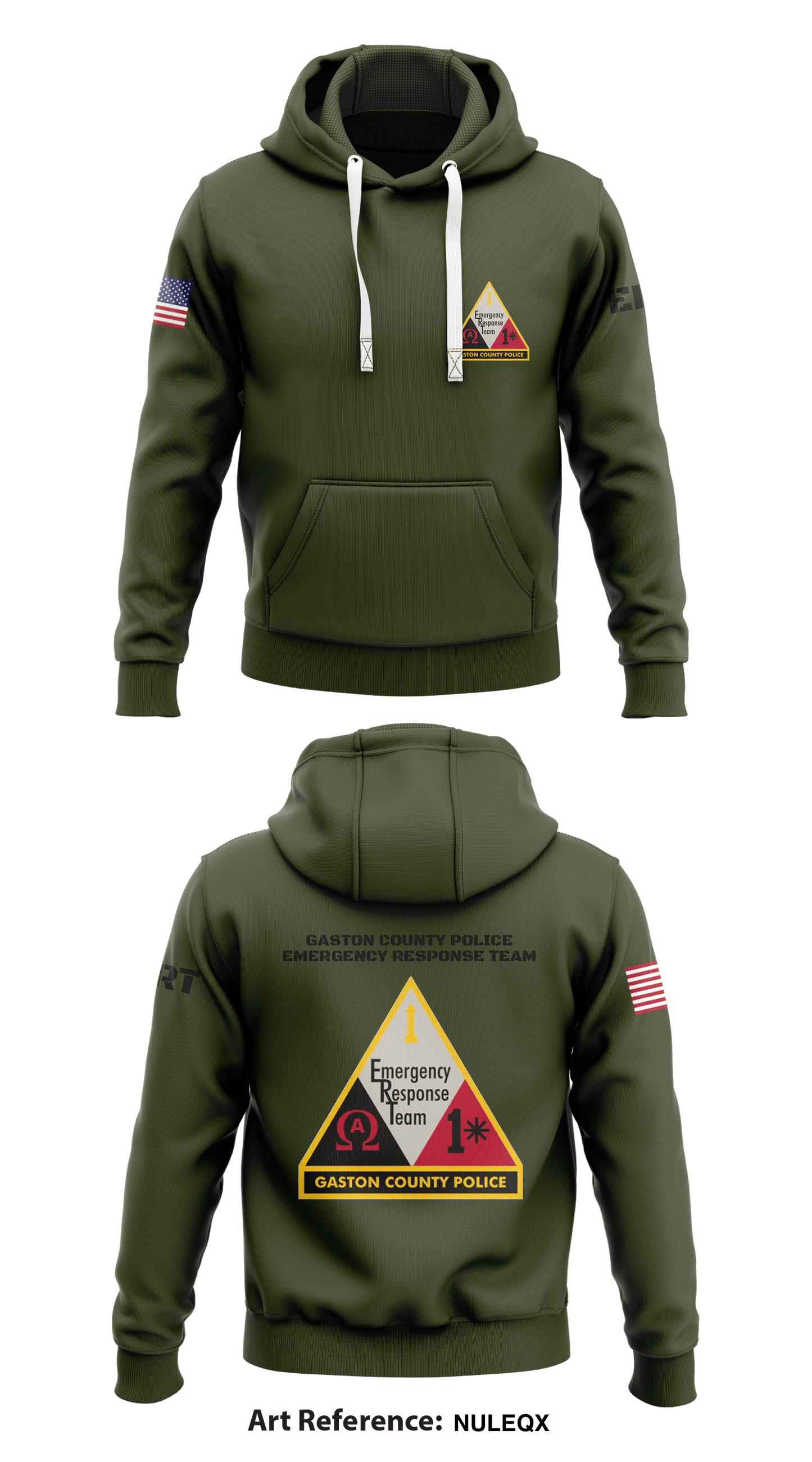 Gaston County Police Emergency Response Team Store 1 Core Men's Hooded Performance Sweatshirt - nULeQX