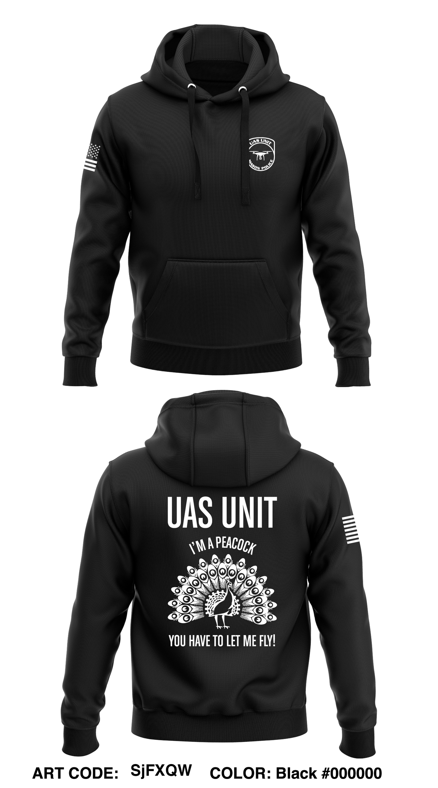 George Mason UAS Unit Store 1 Core Men's Hooded Performance Sweatshirt - SjFXQW