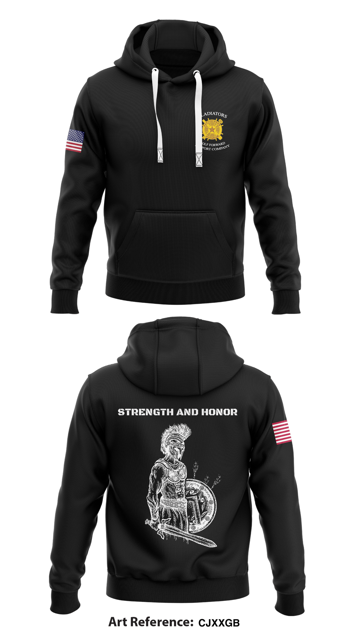 Golf Forward Support Company Store 1 Core Men's Hooded Performance Sweatshirt - CjxxGB