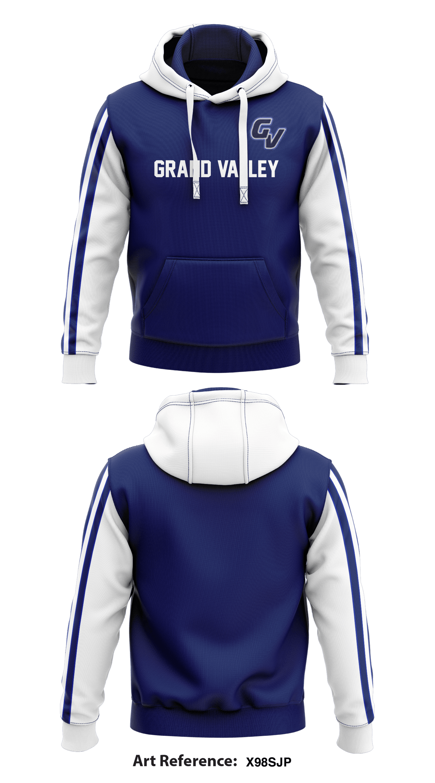 Grand Valley Core Men's Hooded Performance Sweatshirt - X98SJP