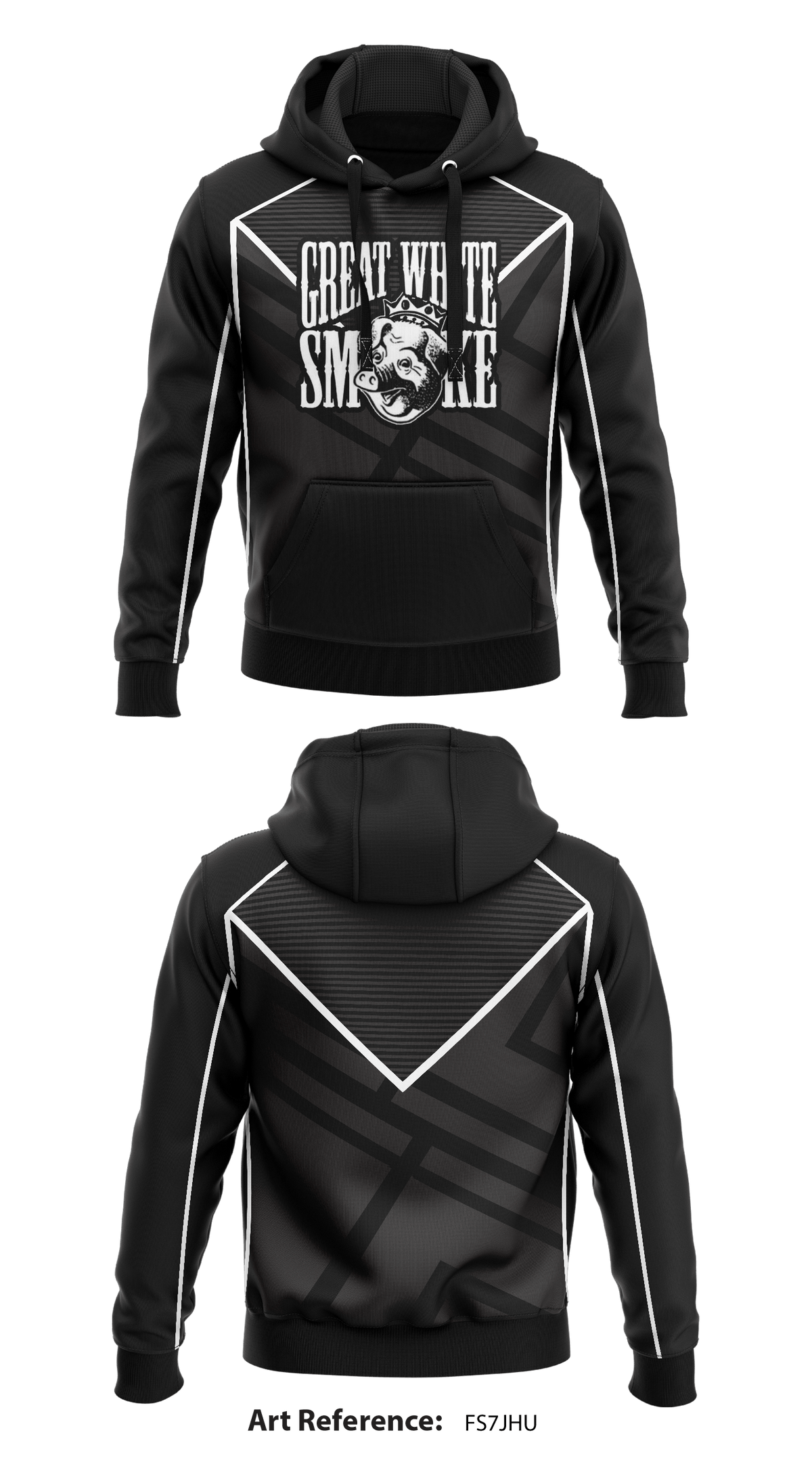 Great White Smoke Store 2 Core Men's Hooded Performance Sweatshirt - fs7JHu