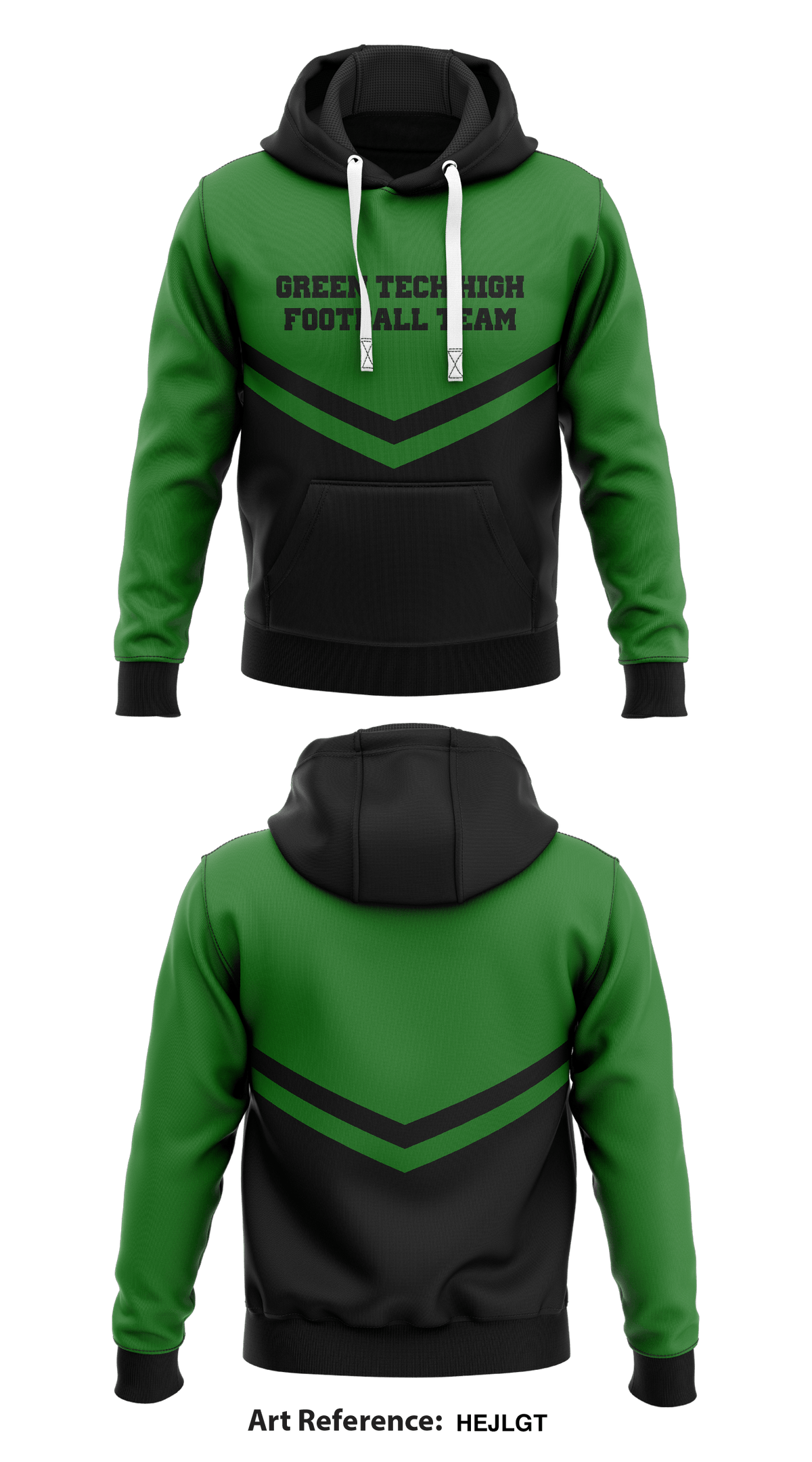 Green Tech High Store 1 Core Men's Hooded Performance Sweatshirt - heJLGt