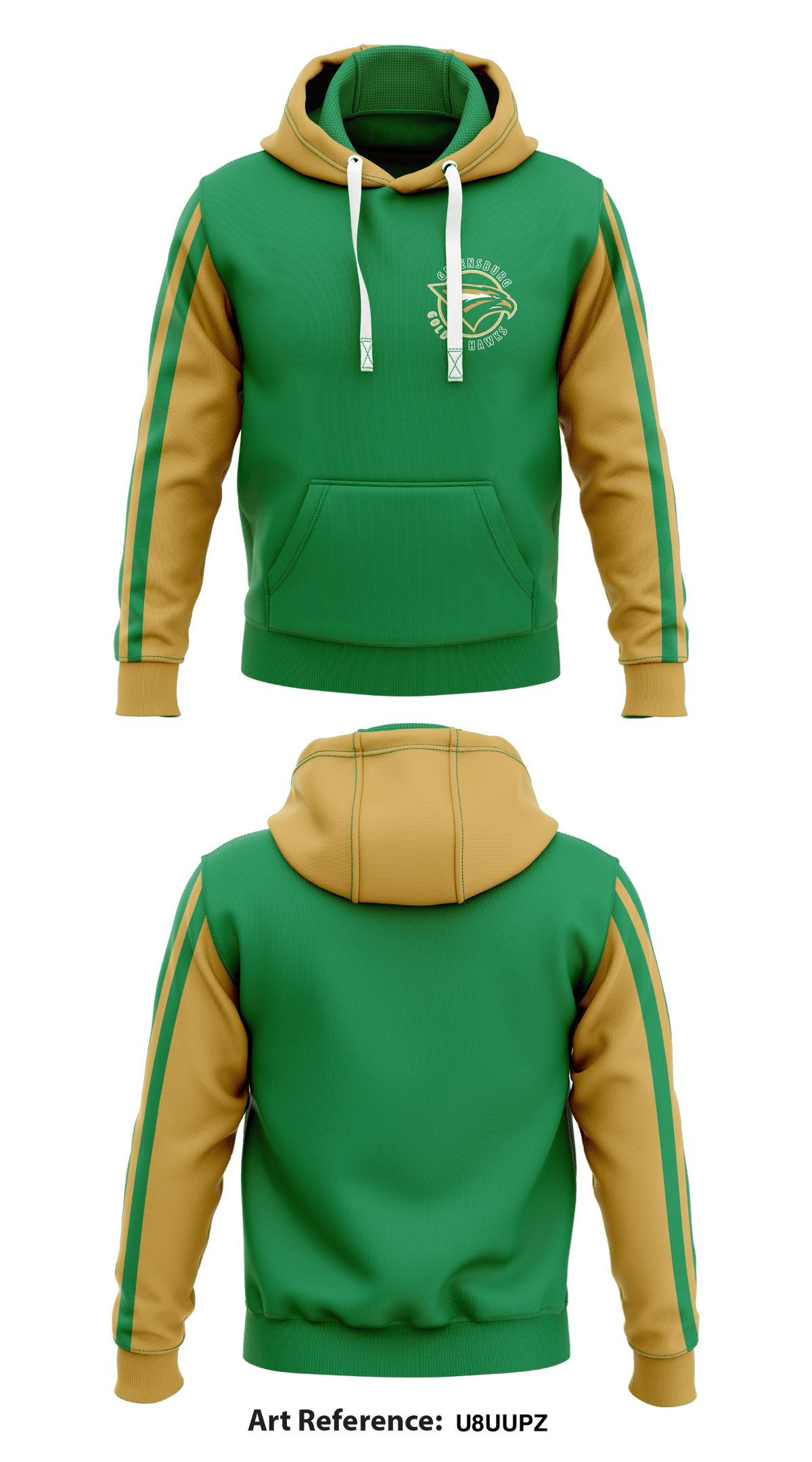 Greensburg Goldenhawks football organization Core Men's Hooded Performance Sweatshirt - U8uUpz