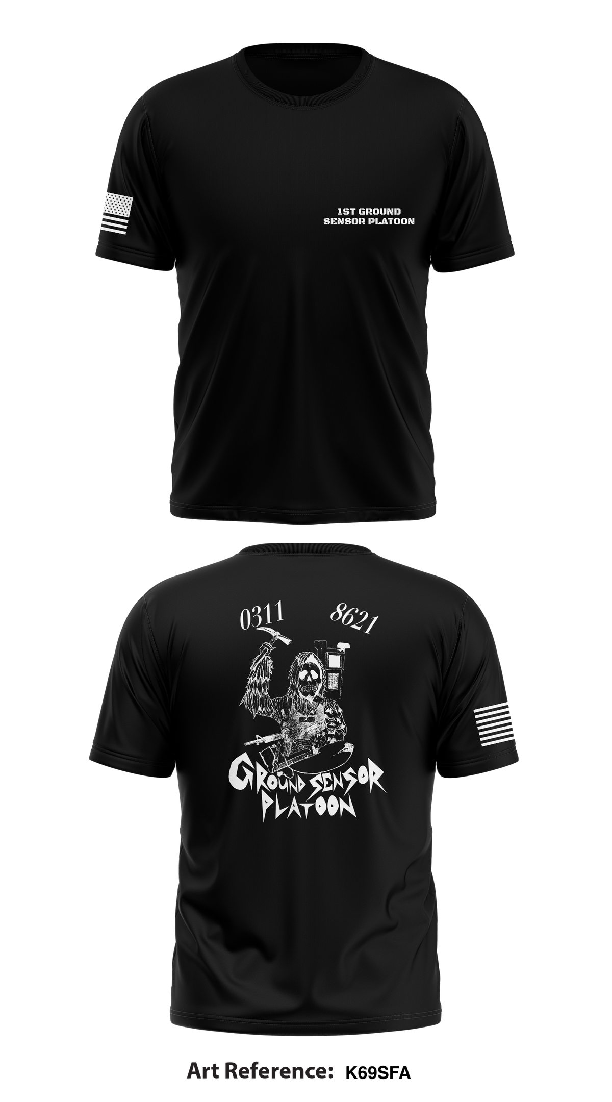 Ground Sensor Platoon Store 1 Core Men's SS Performance Tee - k69sFA