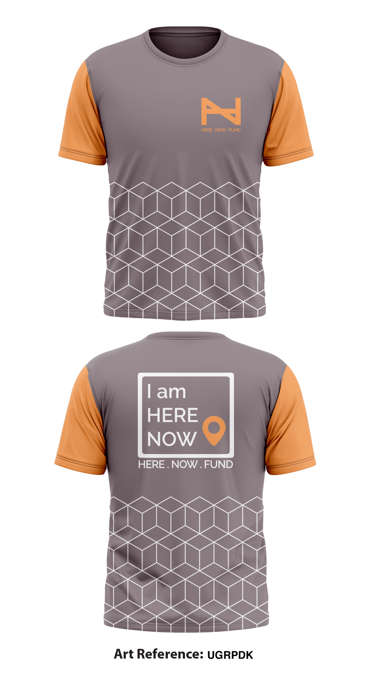 HERE.NOW.FUND Store 1 Core Men's SS Performance Tee - UGrpDk