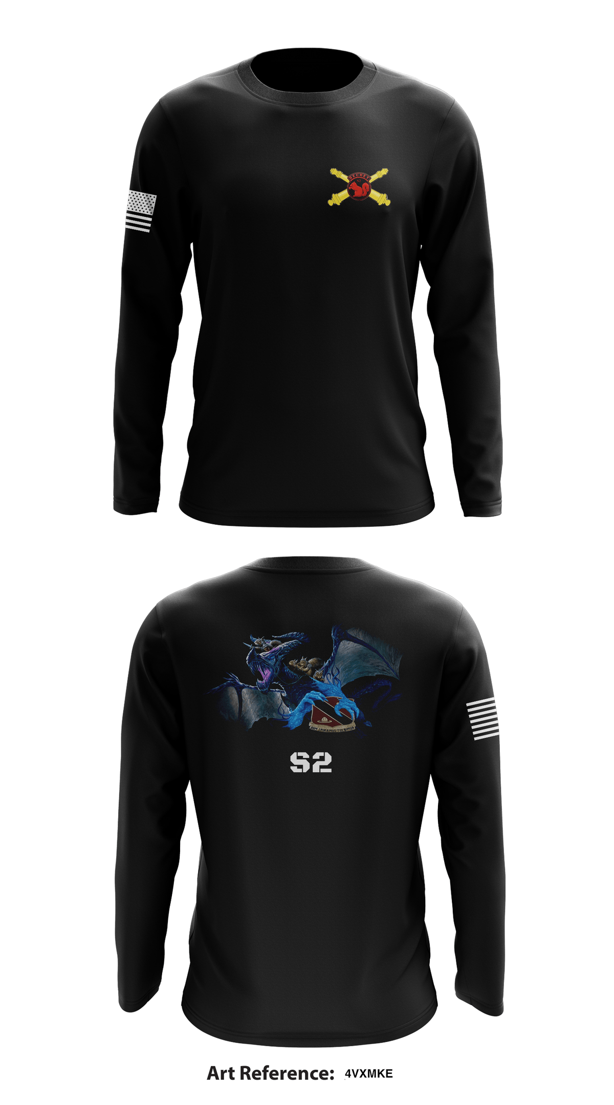 HHB 4-133rd FA HIMARS Store 1 Core Men's LS Performance Tee - 4vXmKE