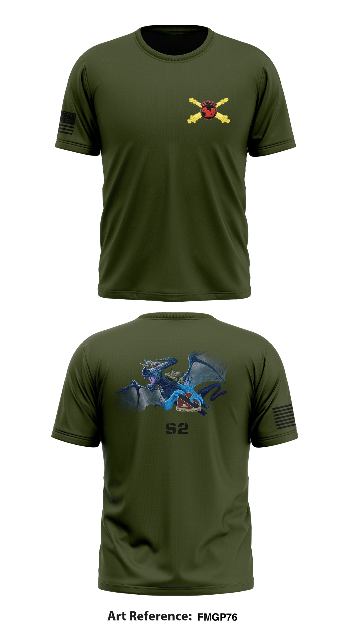 HHB 4-133rd FA HIMARS Store 1 Core Men's SS Performance Tee - FmGP76