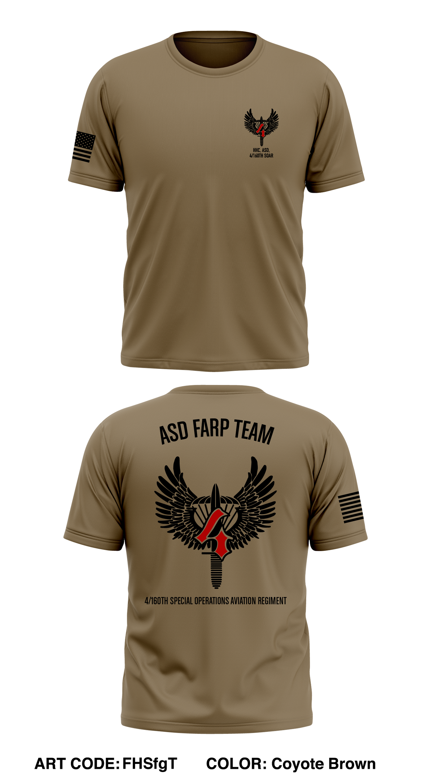 HHC, ASD, 4/160TH SOAR Store 1 Core Men's SS Performance Tee - FHSfgT