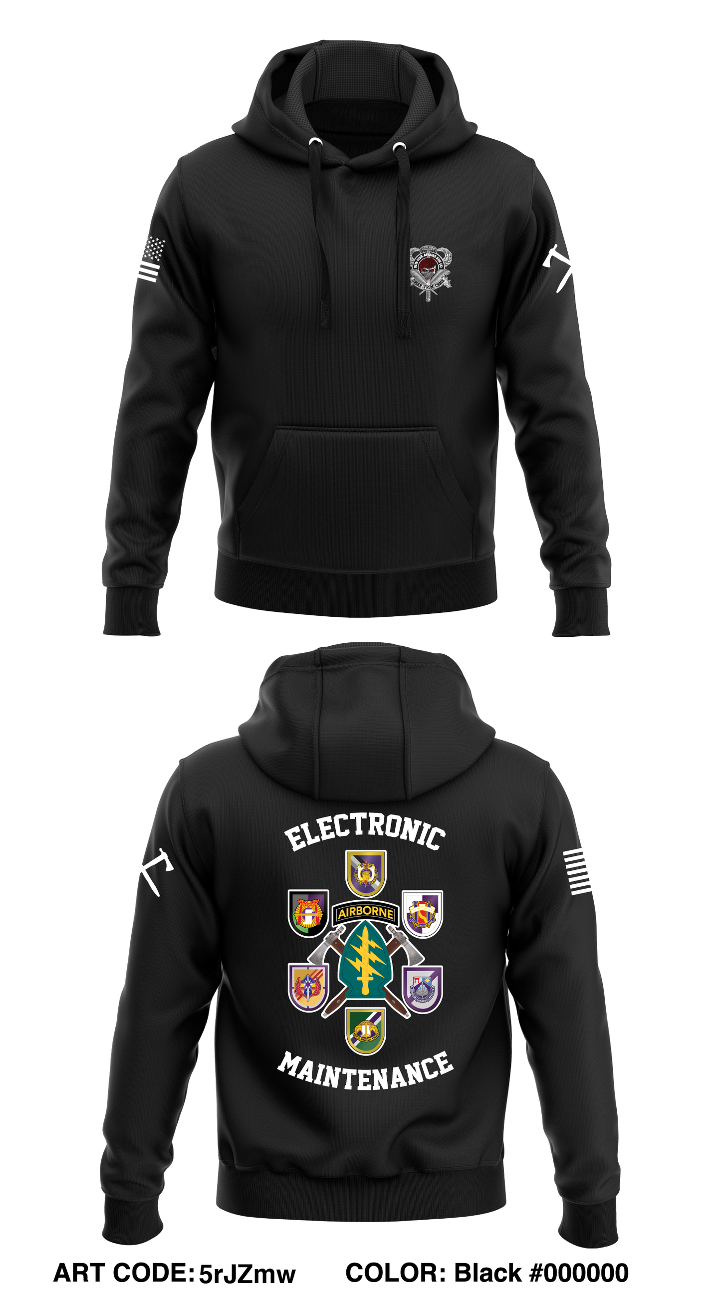 HHC,EMS,95th CA BDE Store 1 Core Men's Hooded Performance Sweatshirt - 5rJZmw