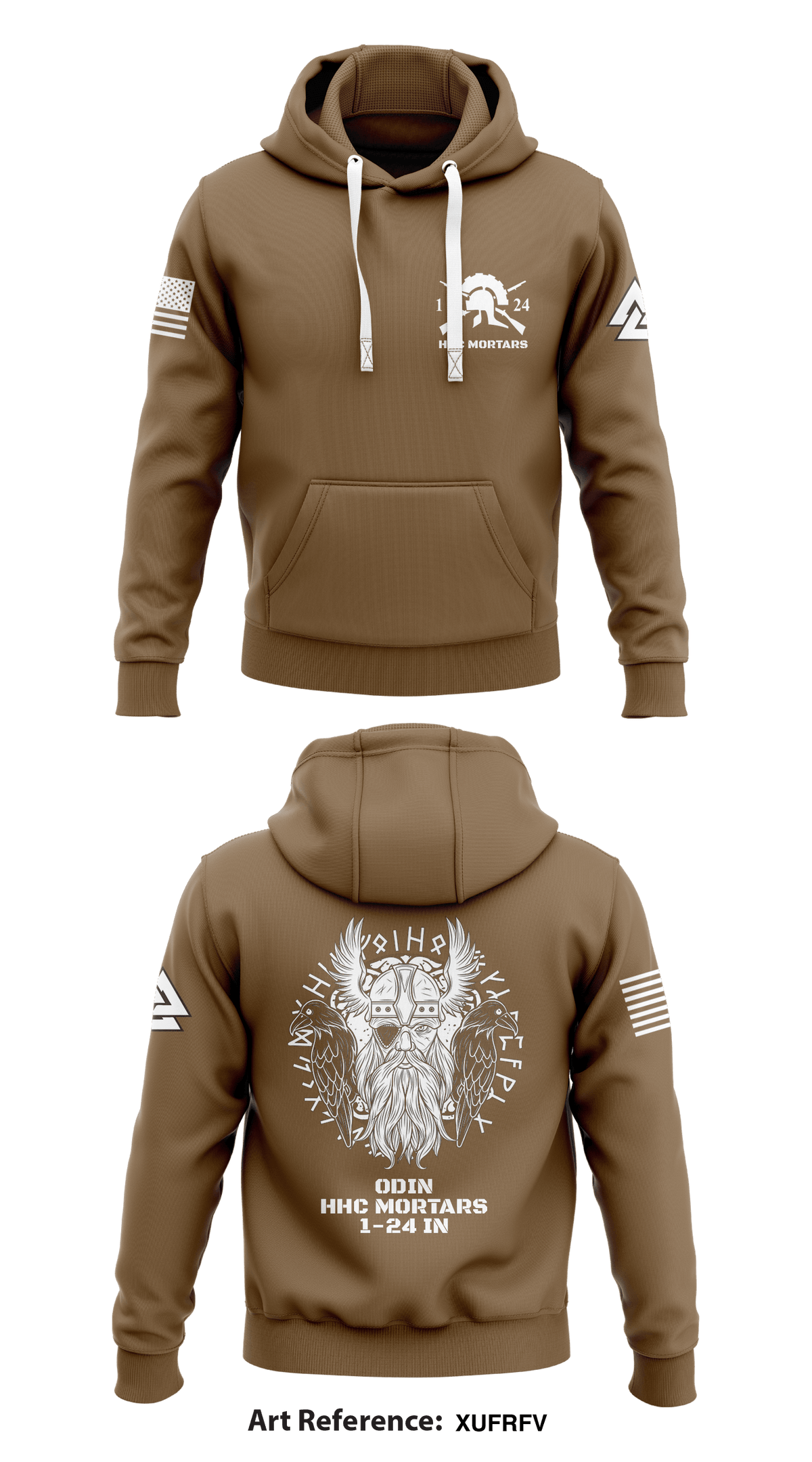 HHC Mortars, 1-24 IN Core Men's Hooded Performance Sweatshirt - xuFRFV