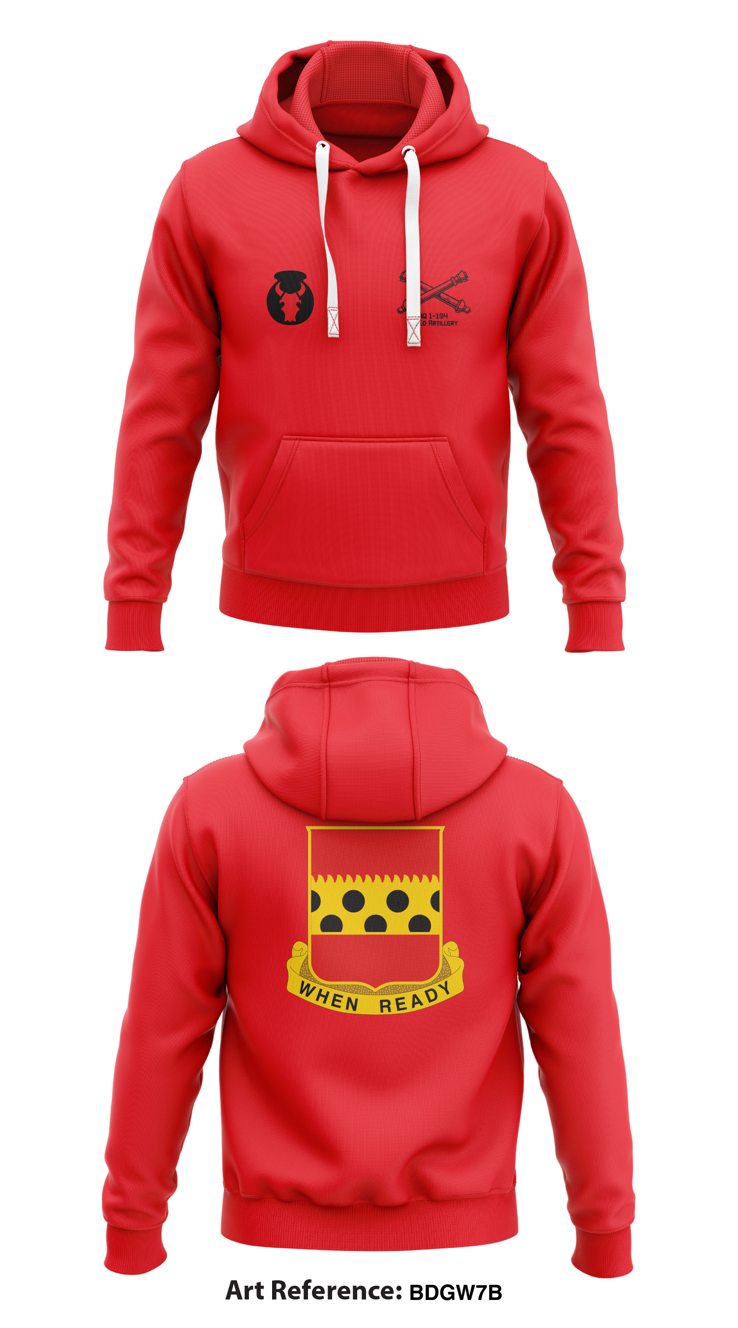 HQ 1 194 Field Artillery Store 1 Core Men s Hooded Performance Sweatshirt bDgw7b