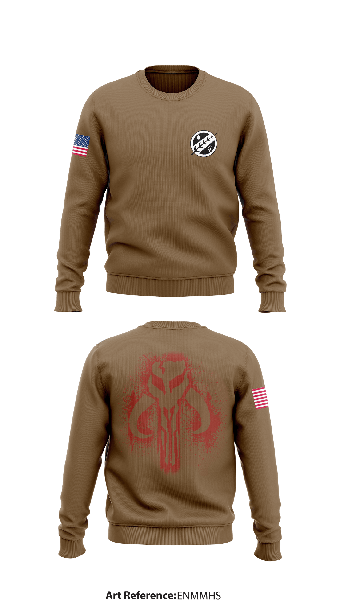 HUMINT PLATOON Store 1 Core Men's Crewneck Performance Sweatshirt - eNMmhs
