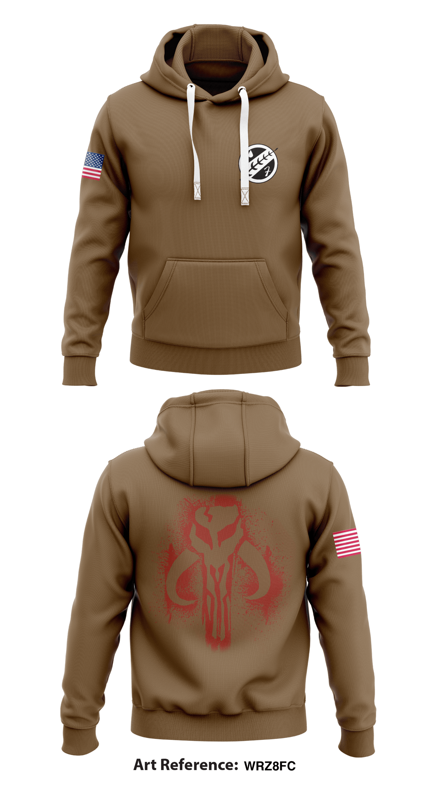 HUMINT PLATOON Store 1 Core Men's Hooded Performance Sweatshirt - wrZ8fC
