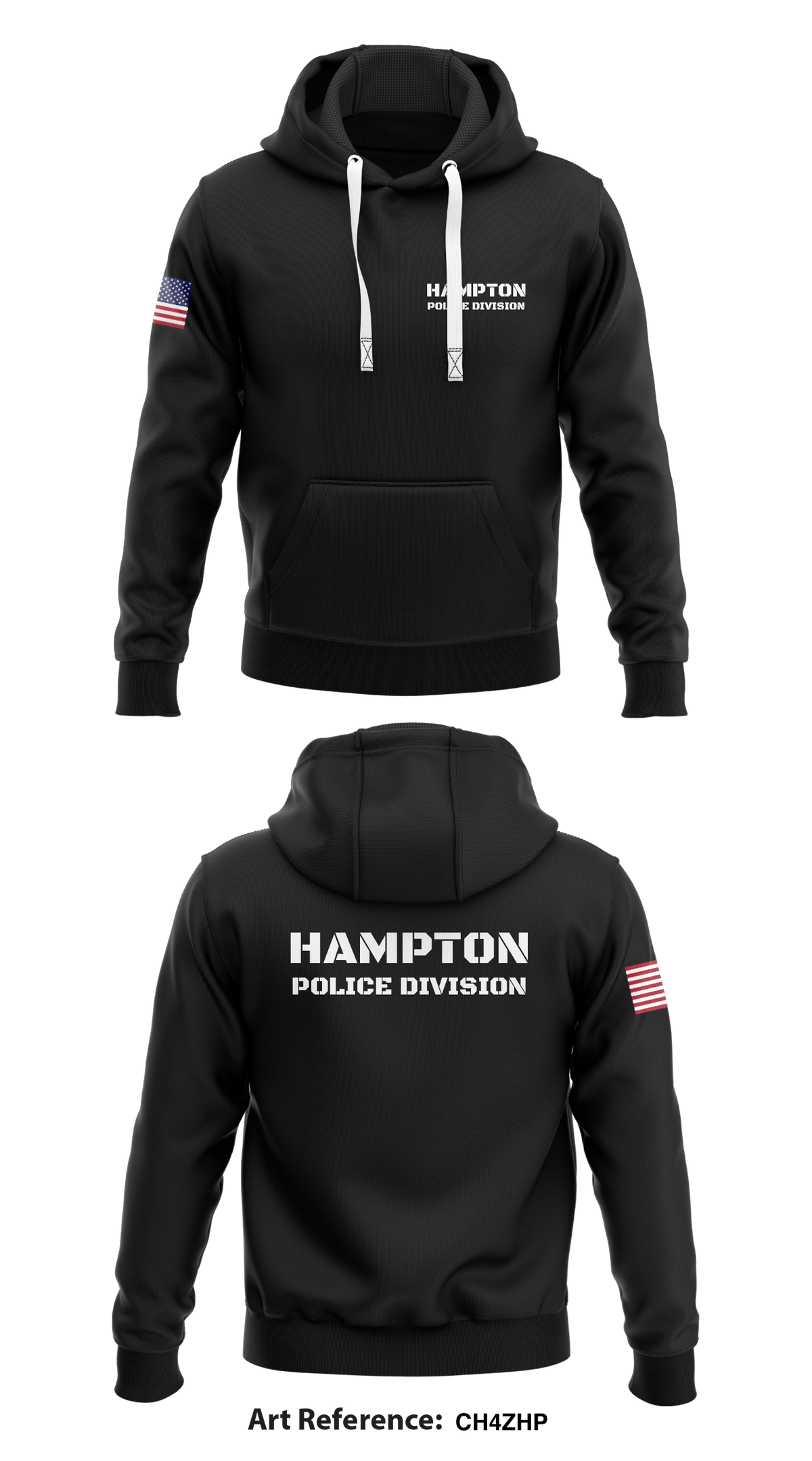 Hampton Police Division Store 1 Core Men's Hooded Performance Sweatshirt - ch4zhP