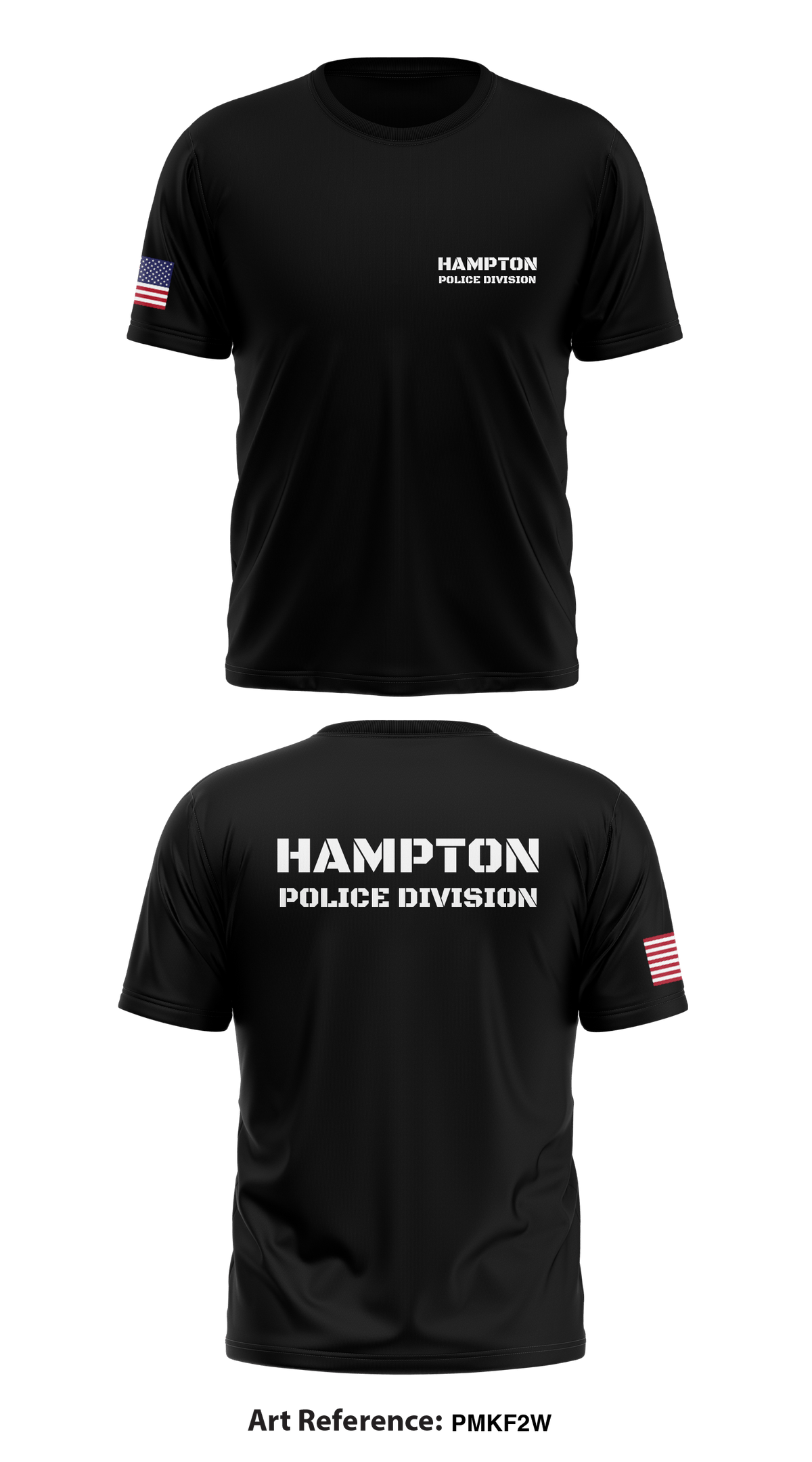 Hampton Police Division Store 1 Core Men's SS Performance Tee - pMKF2w